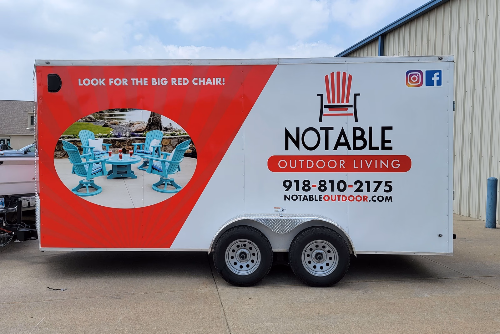 Notable Outdoor Living vehicle wrap in Tulsa, OK