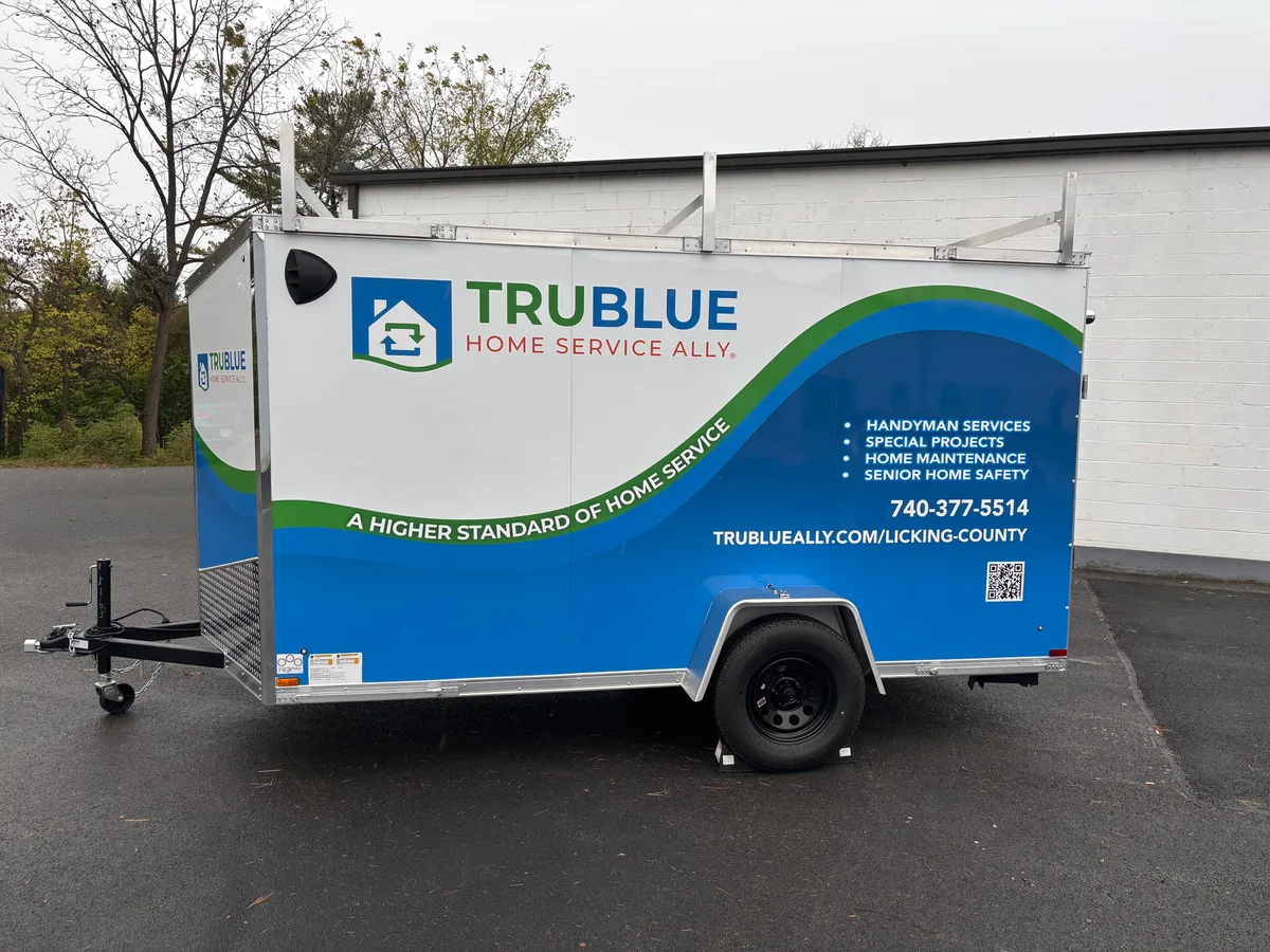 Partial wrap on a trailer in Columbus, OH