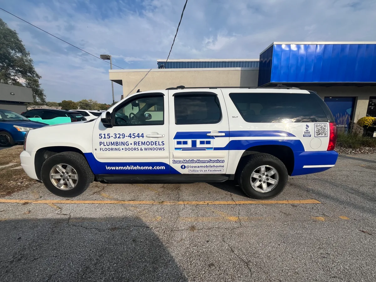 Partial wrap on a GMC Yukon SUV in Des Moines, IA