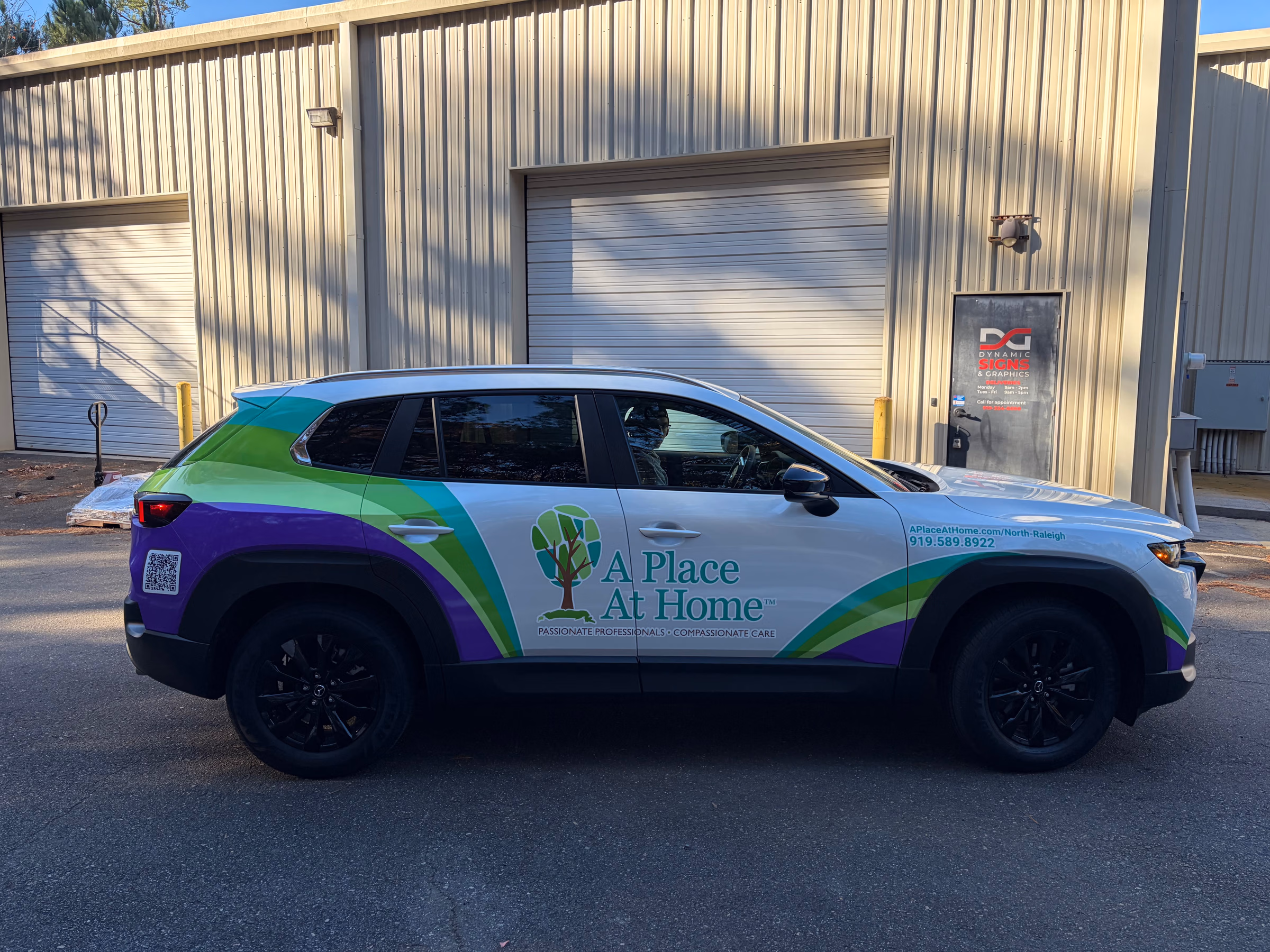 A Place At Home vehicle wrap in Wake Forest, NC