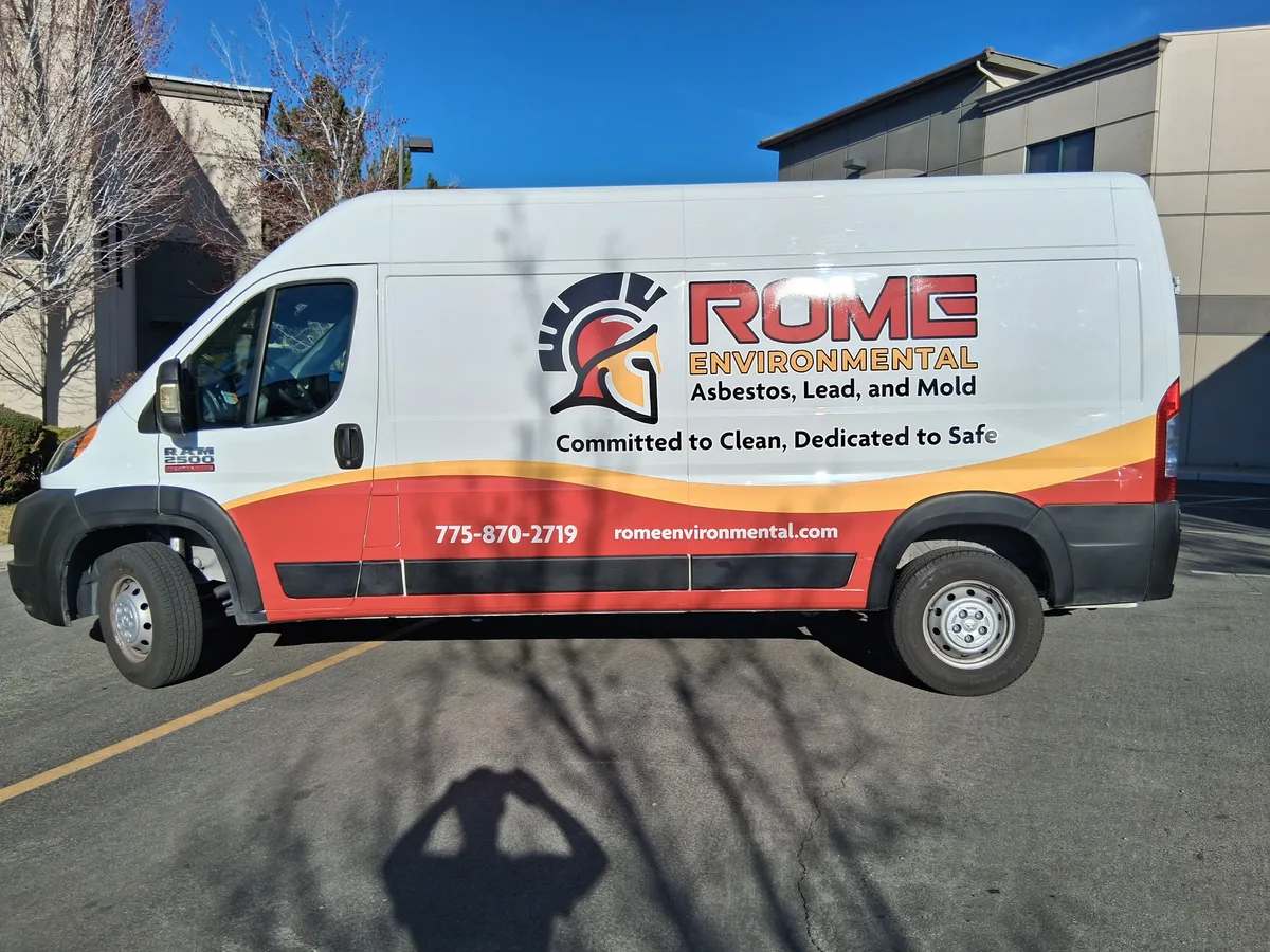 Partial wrap on a RAM ProMaster 2500 van in Reno, NV