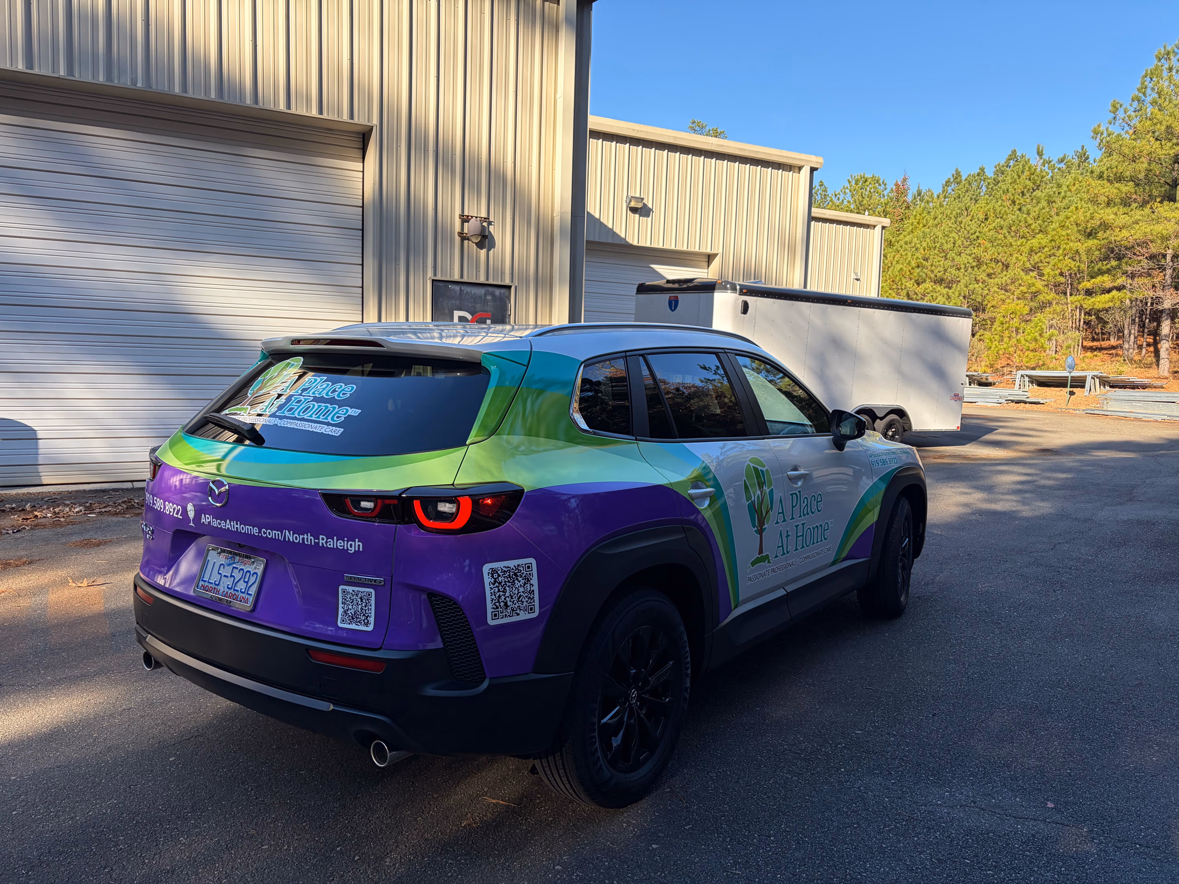 A Place At Home vehicle wrap in Wake Forest, NC