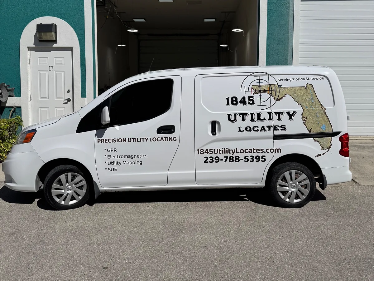 Spot graphics on a Nissan NV200 van in Cape Coral, FL