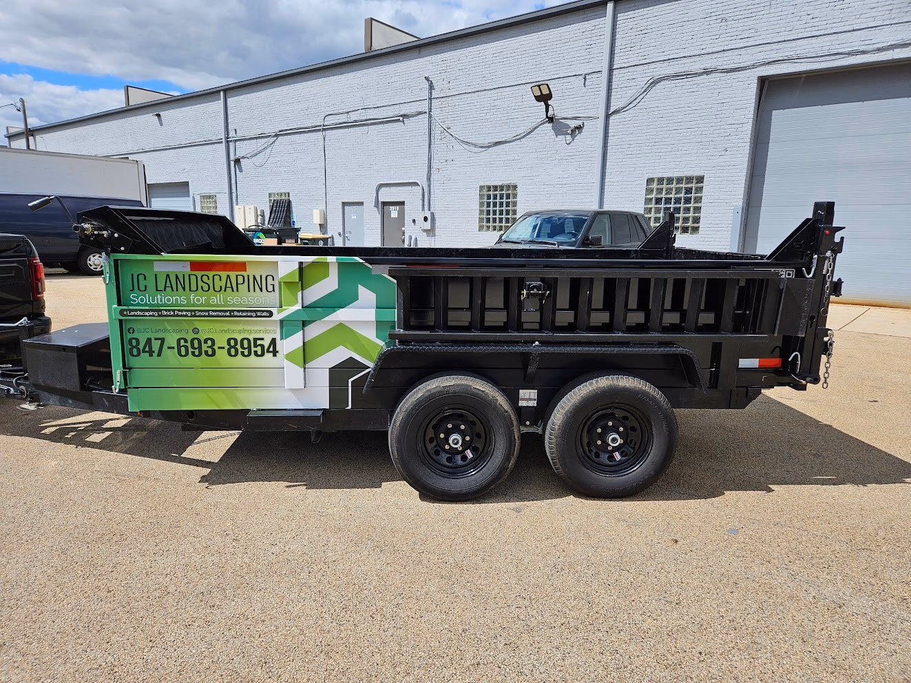 JC Landscaping vehicle wrap in Northbrook, IL