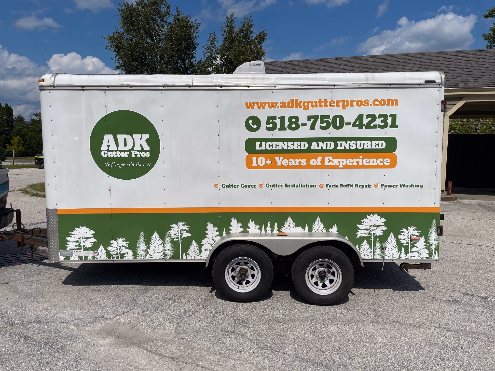 ADK Gutter Pros vehicle wrap in Lake George, NY