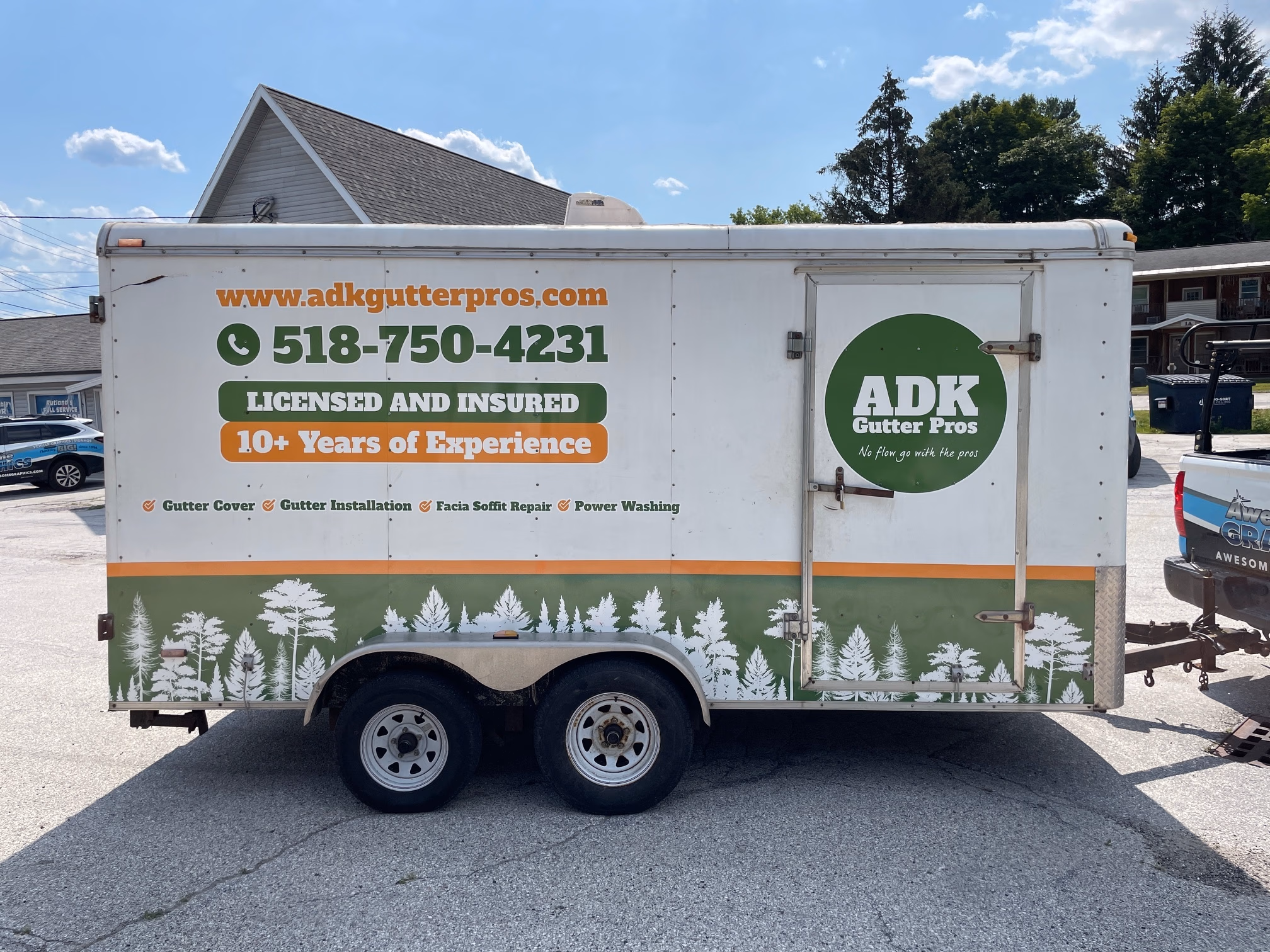 ADK Gutter Pros vehicle wrap in Lake George, NY