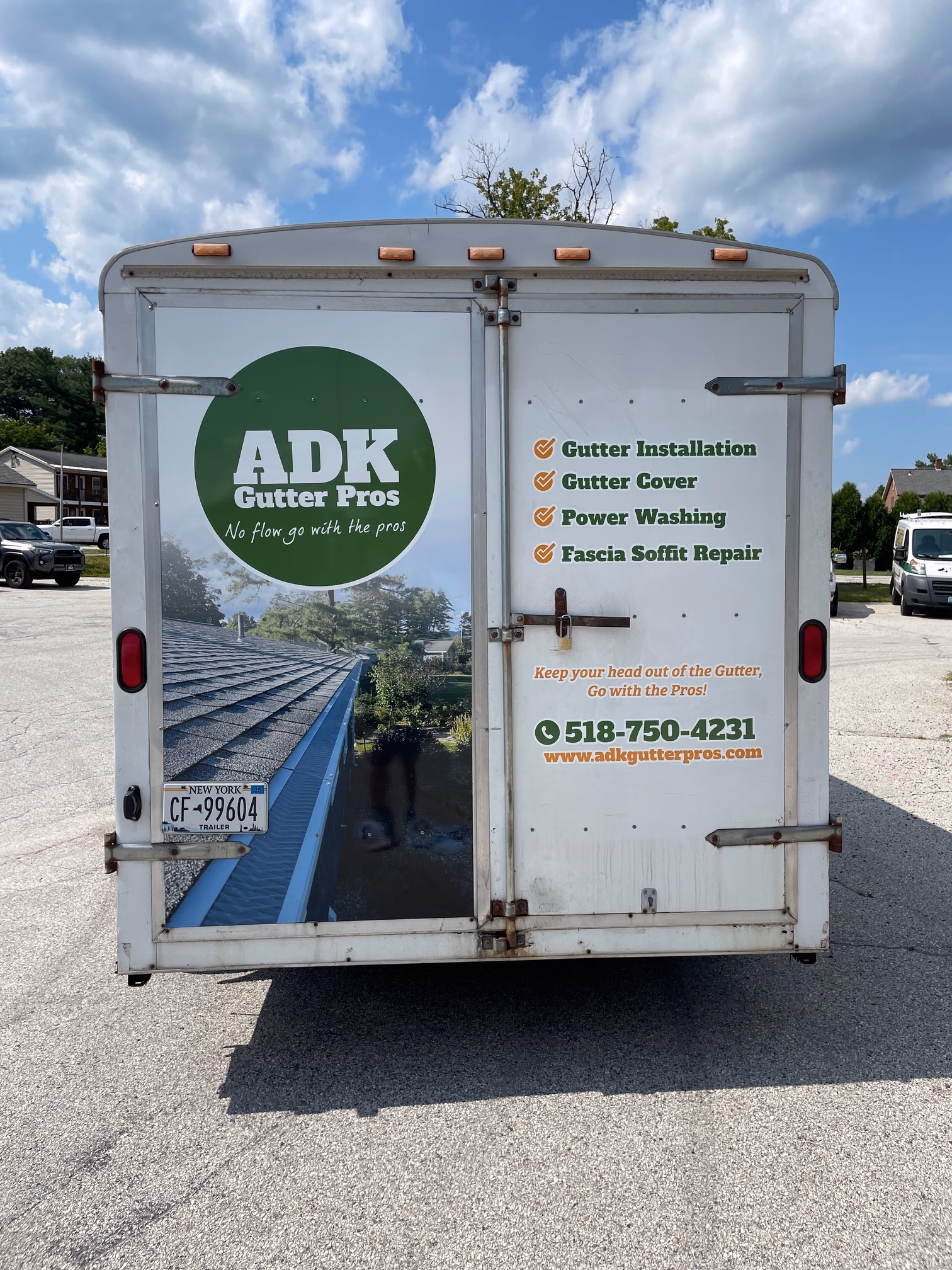 ADK Gutter Pros vehicle wrap in Lake George, NY