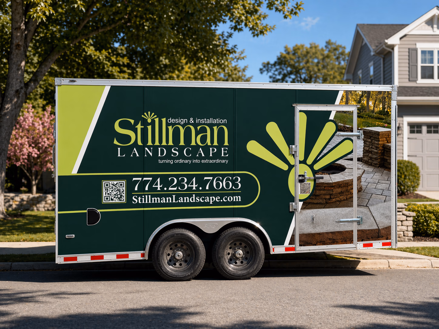 Stillman Landscape vehicle wrap in Sterling, MA