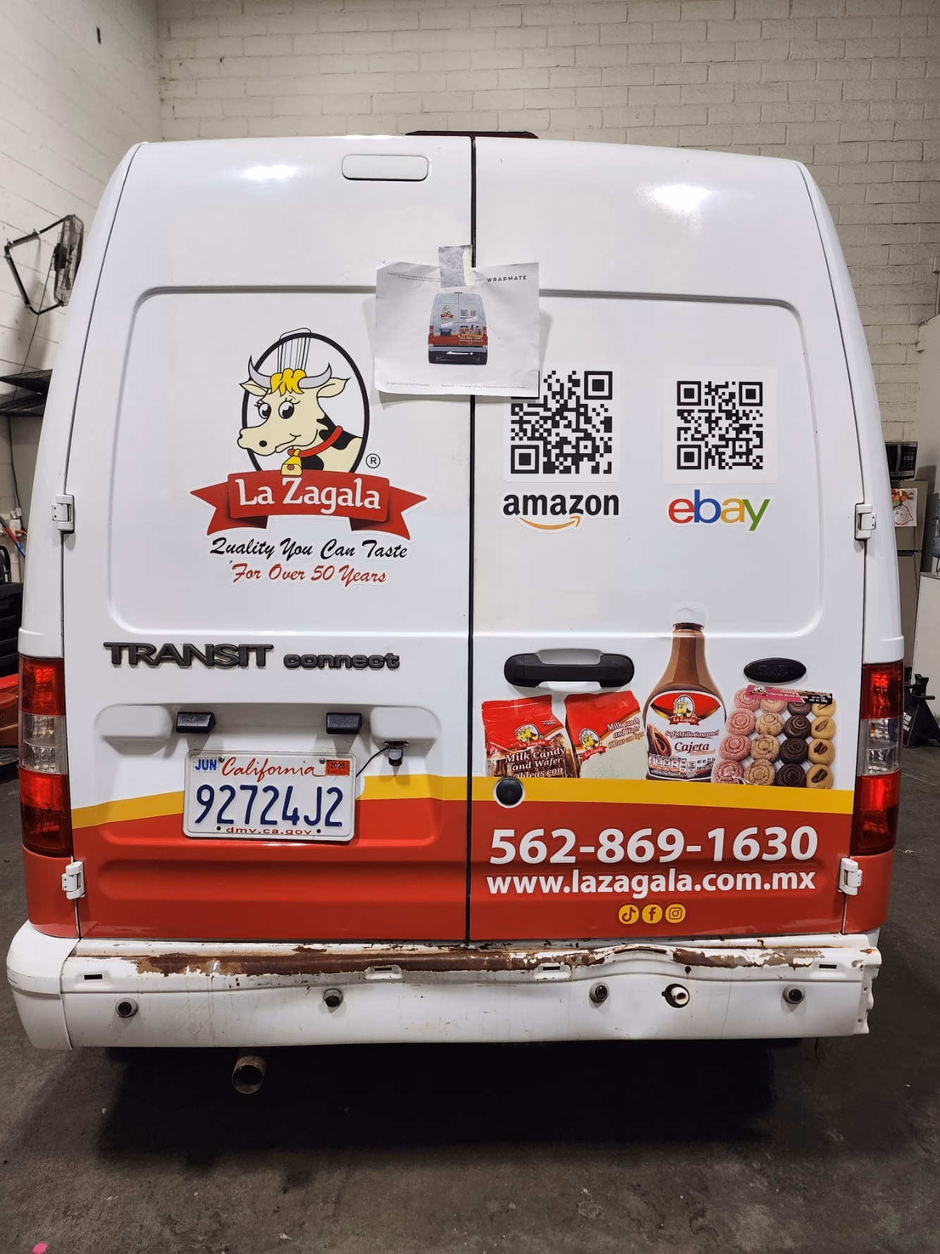 La Zagala vehicle wrap in Downey, CA