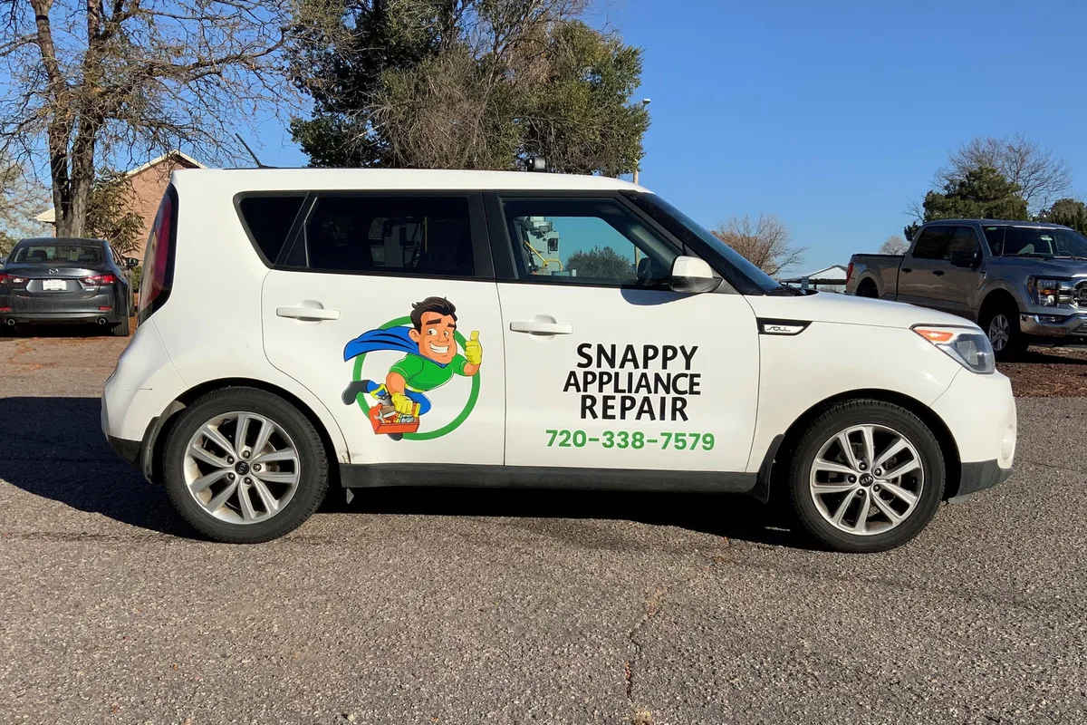 Spot graphics on a Kia Soul in Denver, CO