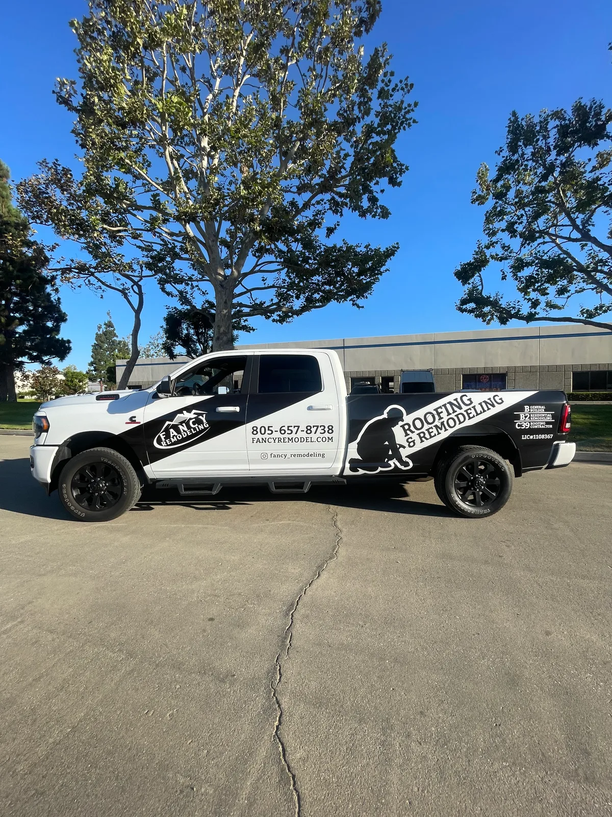 Partial wrap on a RAM 2500 truck in Thousand Oaks, CA