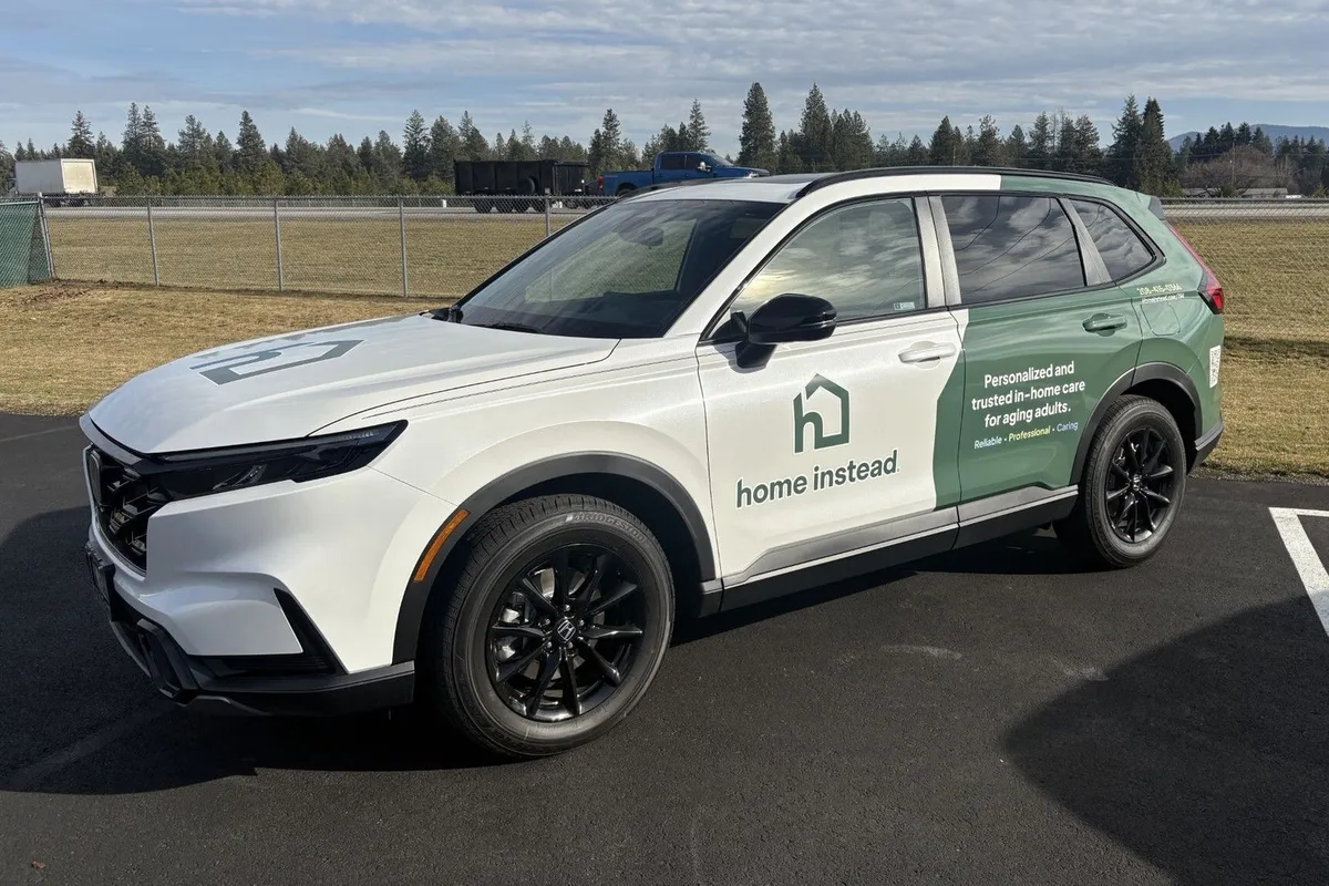 Partial wrap on a Honda CR-V SUV in Denver, CO