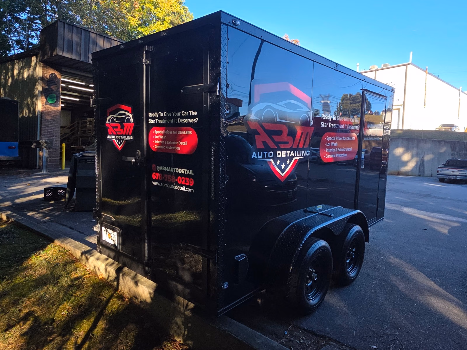 ABM Auto Detailing vehicle wrap in Roswell, GA