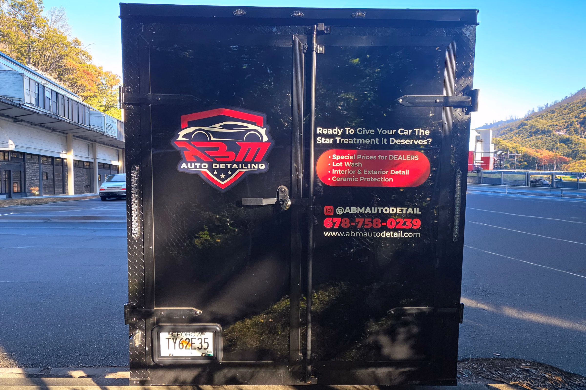 ABM Auto Detailing vehicle wrap in Roswell, GA