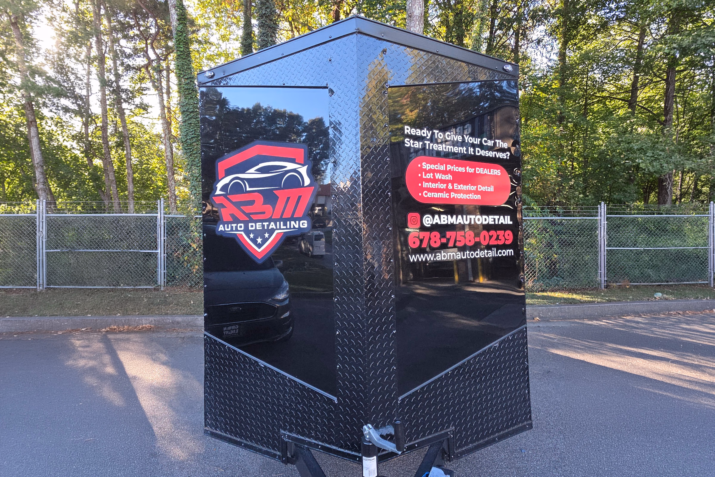 ABM Auto Detailing vehicle wrap in Roswell, GA