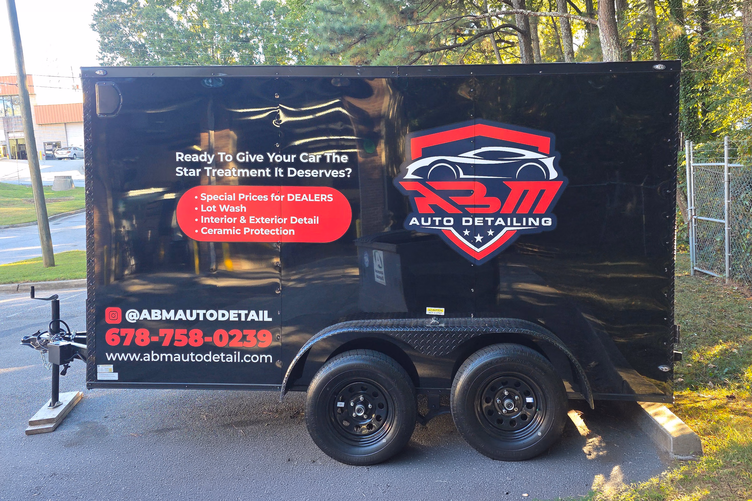 ABM Auto Detailing vehicle wrap in Roswell, GA