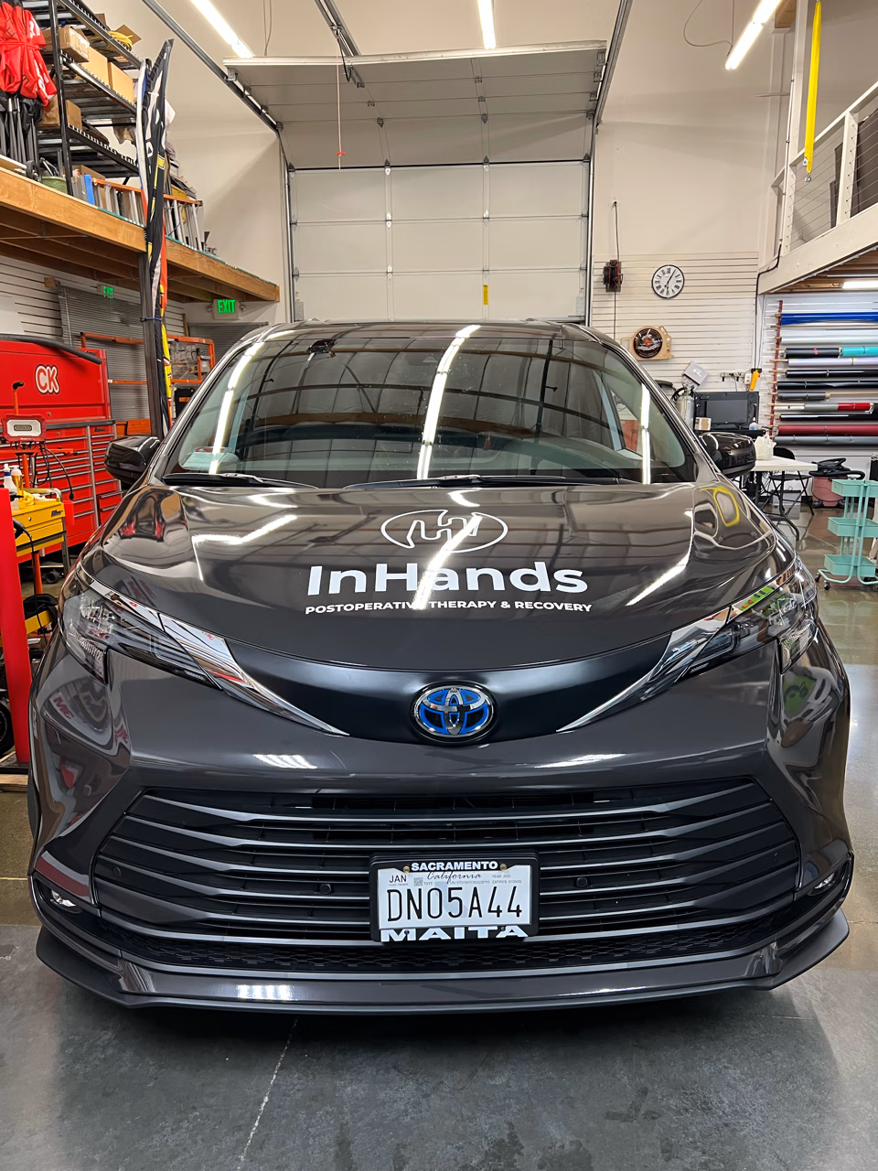 InHands vehicle wrap in Redwood City, CA