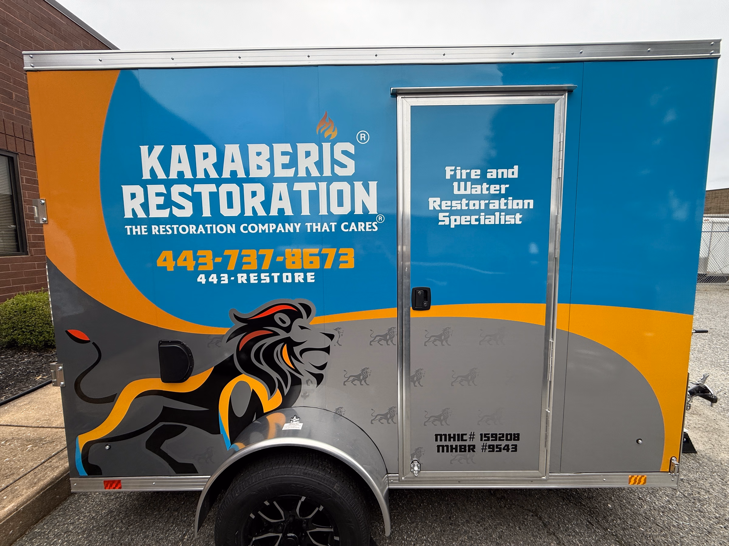 Karaberis Restoration vehicle wrap in Middle River, MD
