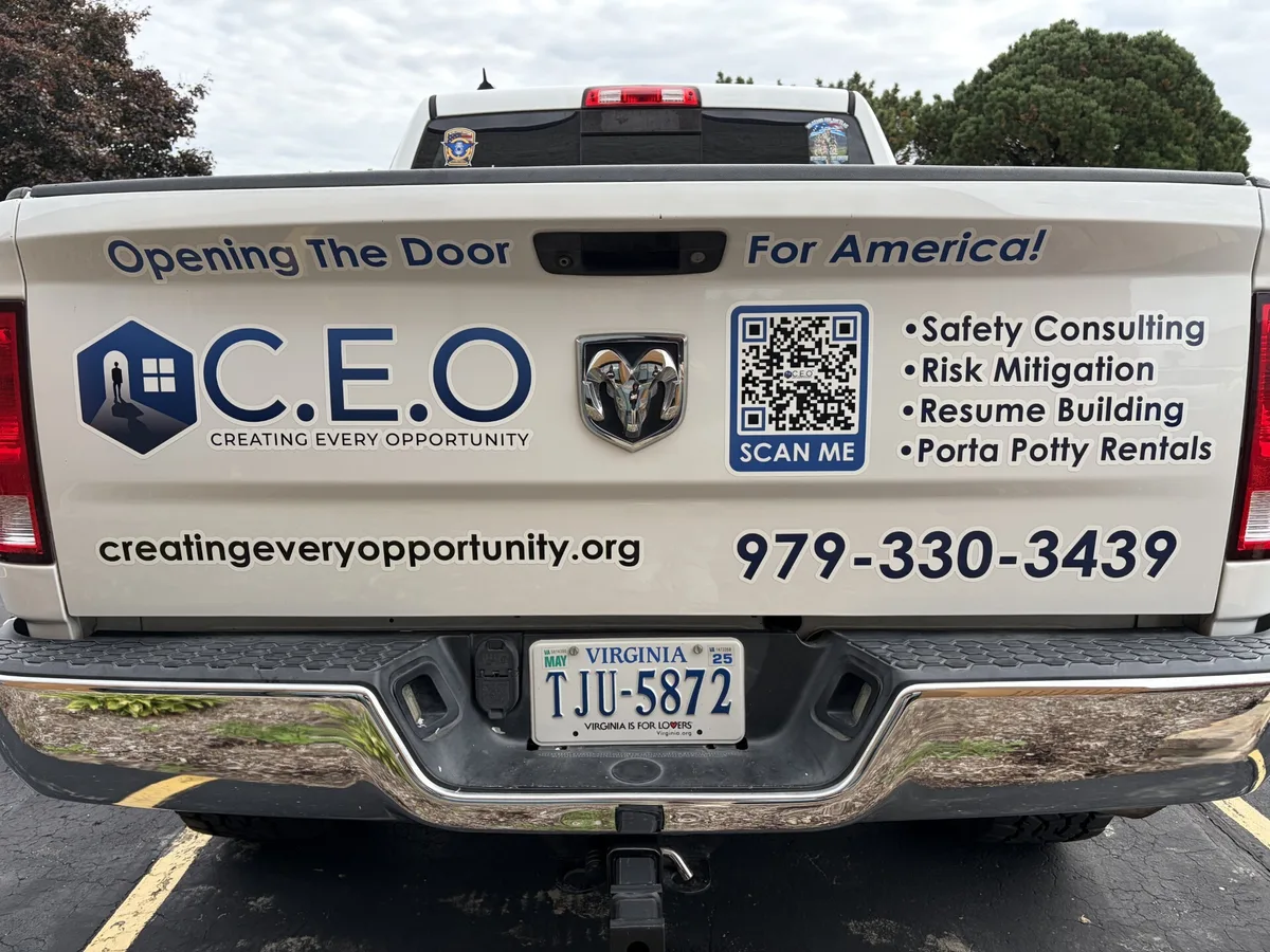 Spot graphics on a Ram Ram Pickup truck in Oak Creek, WI