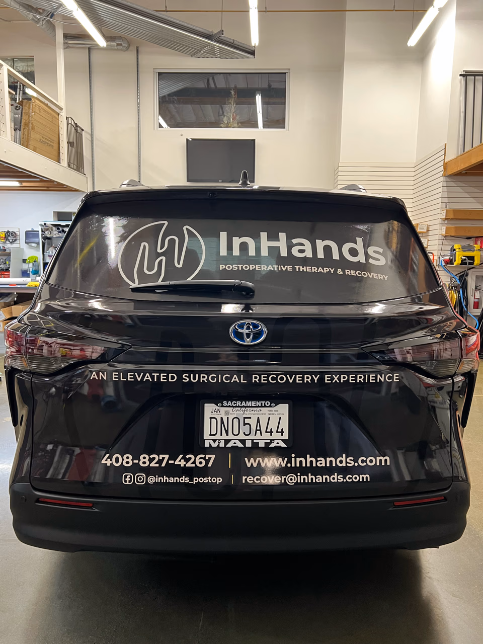 InHands vehicle wrap in Redwood City, CA