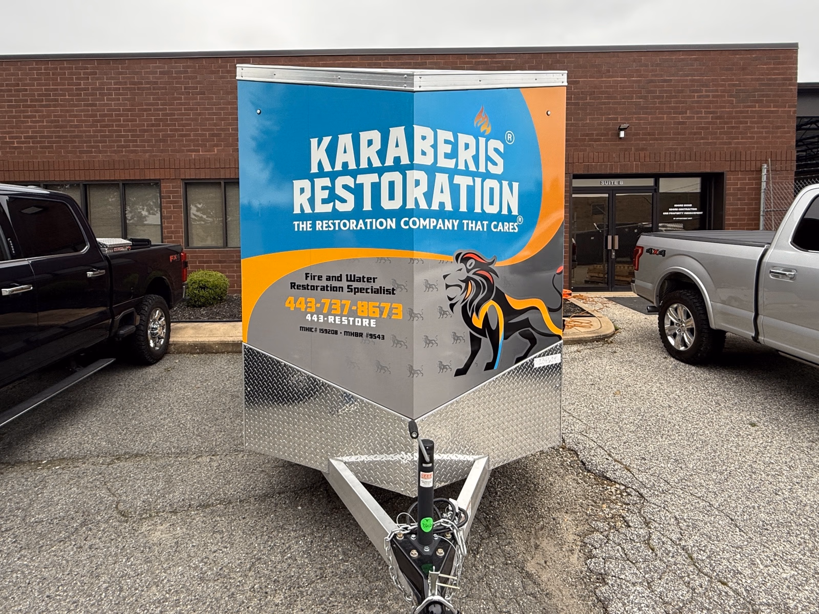 Karaberis Restoration vehicle wrap in Middle River, MD