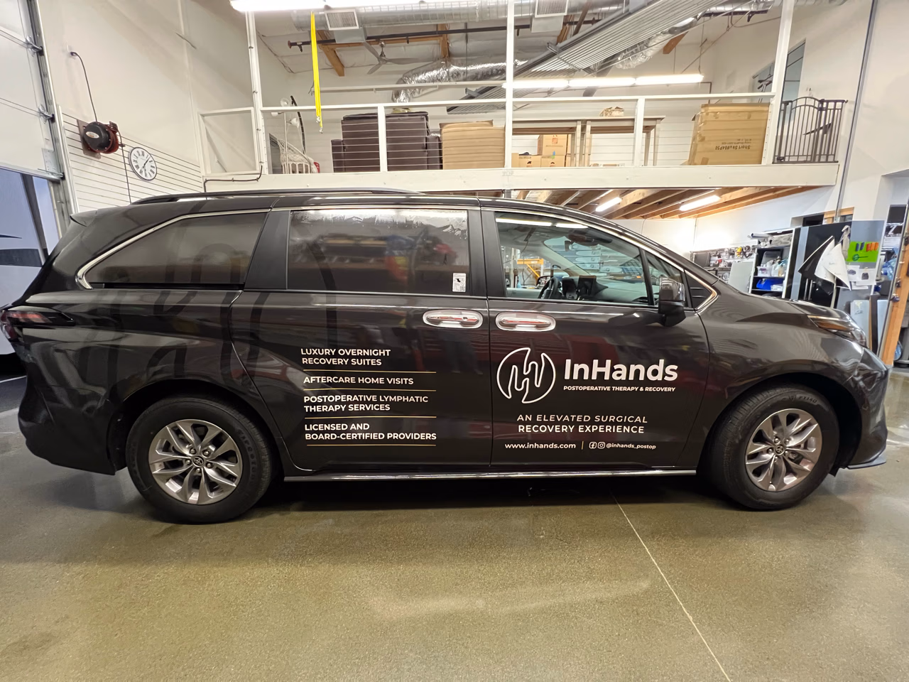 InHands vehicle wrap in Redwood City, CA