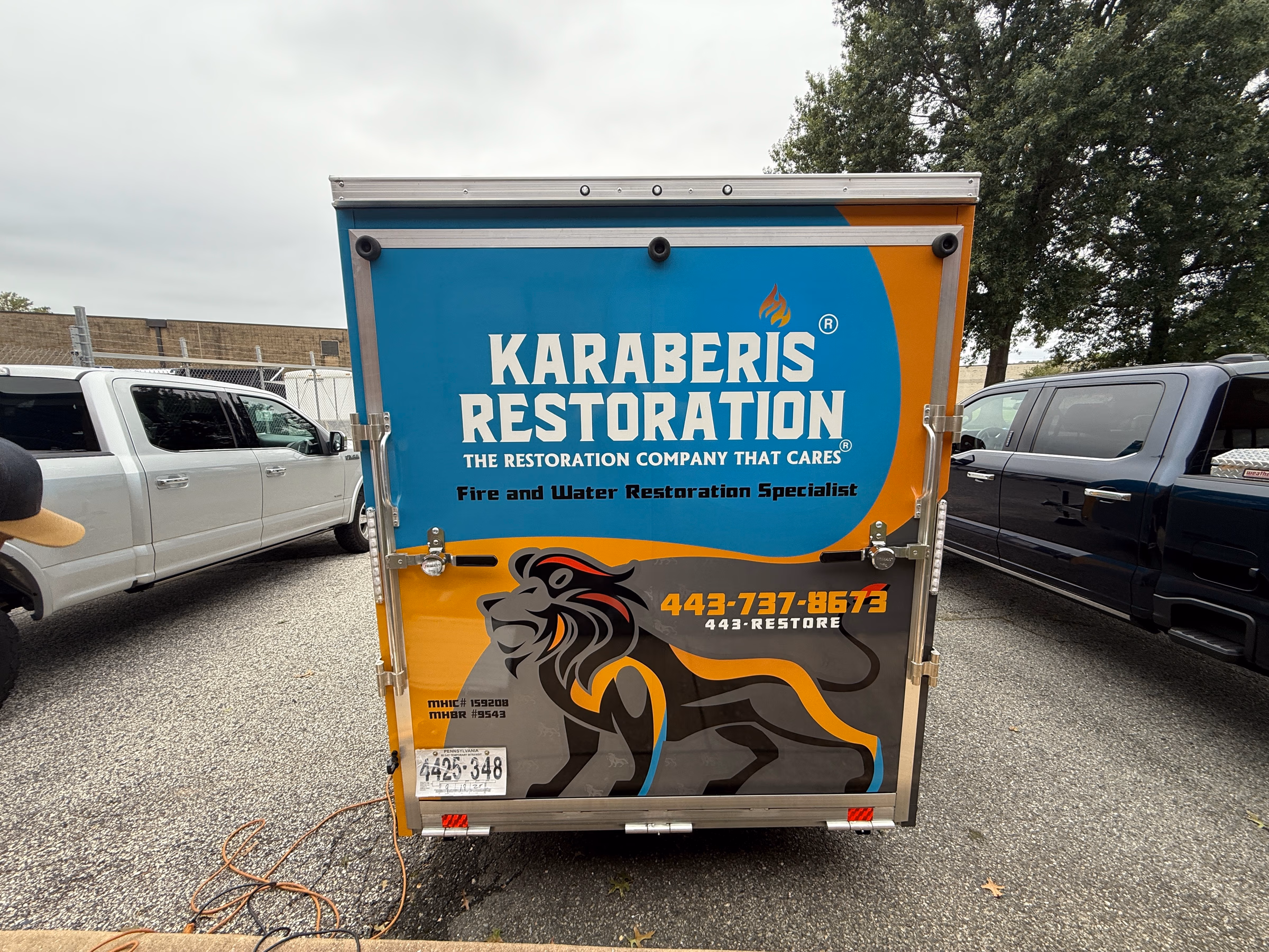 Karaberis Restoration vehicle wrap in Middle River, MD