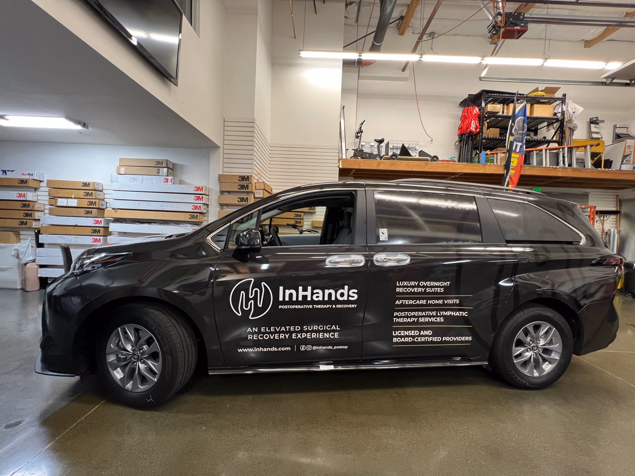 InHands vehicle wrap in Redwood City, CA