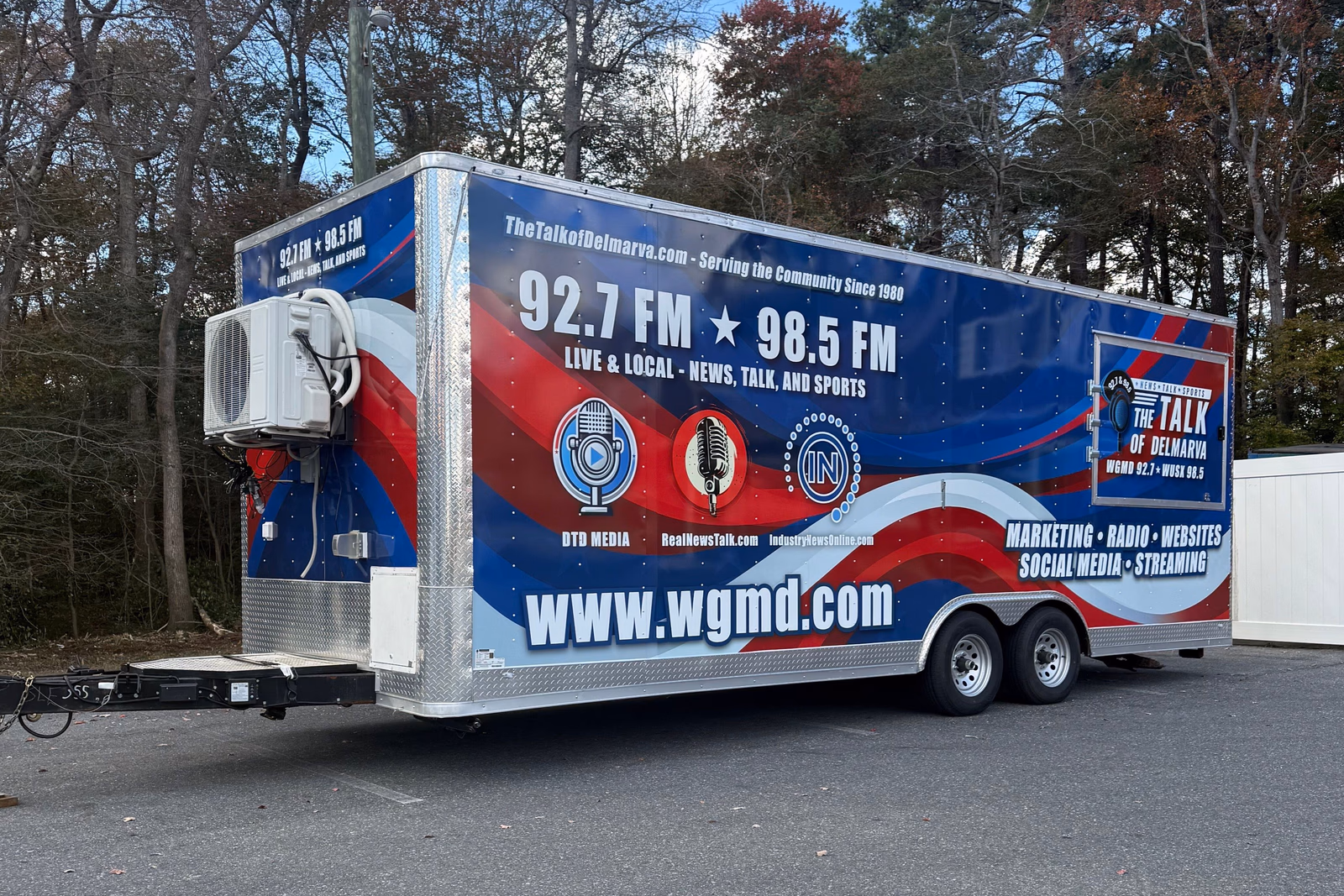 The Talk of Delmarva vehicle wrap in Lewes, DE