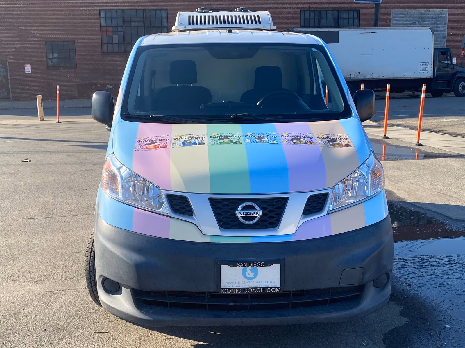 Alec's Culture Cup Probiotic Ice Cream vehicle wrap in Newark, NJ
