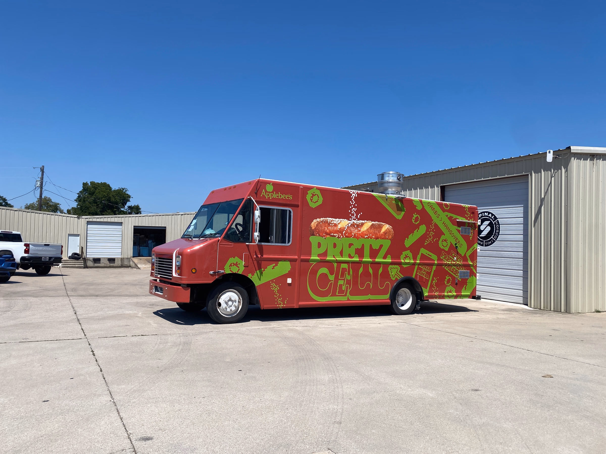 Applebee's Pretzel Cell vehicle wrap in Austin, TX