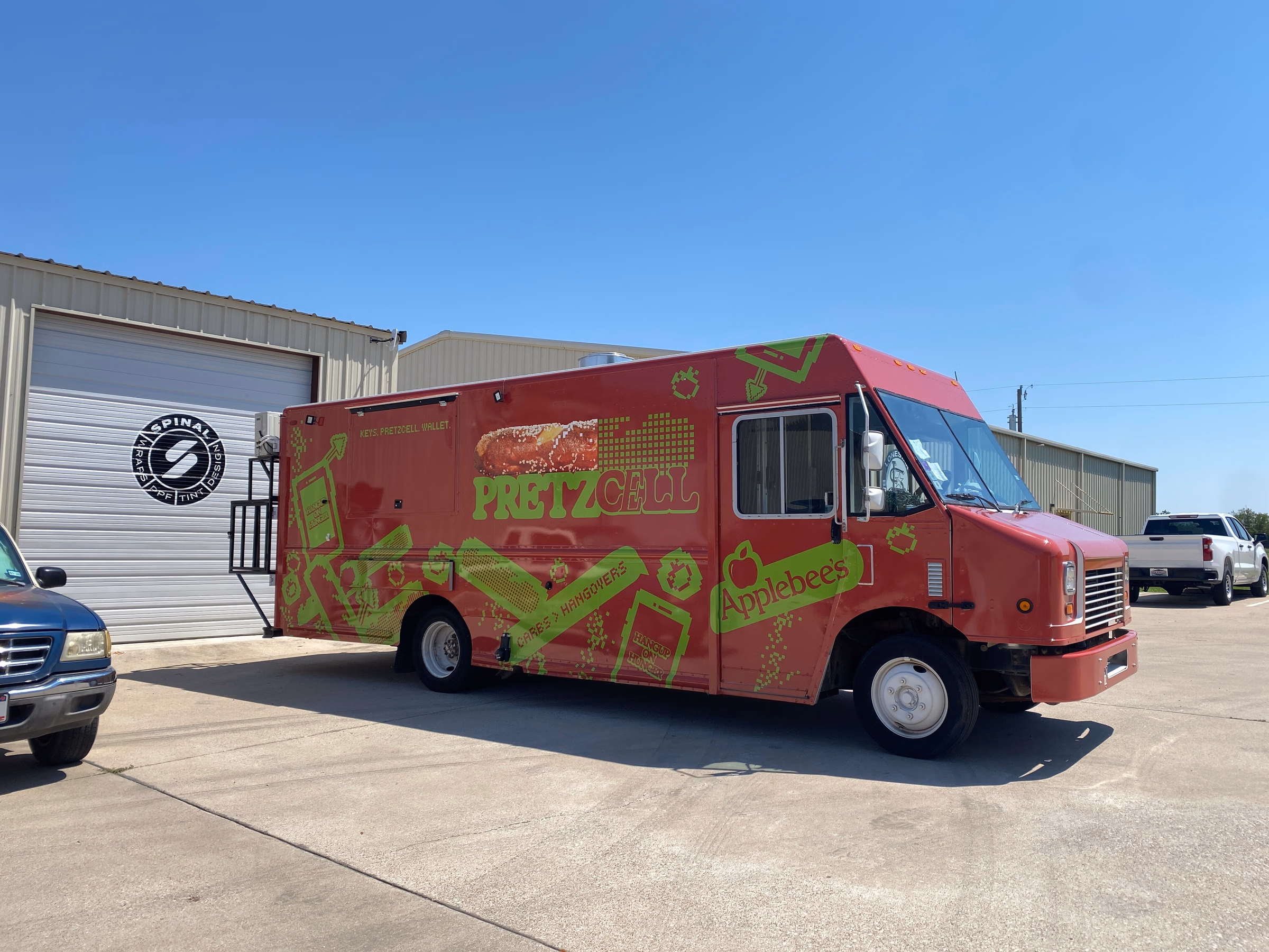 Applebee's Pretzel Cell vehicle wrap in Austin, TX