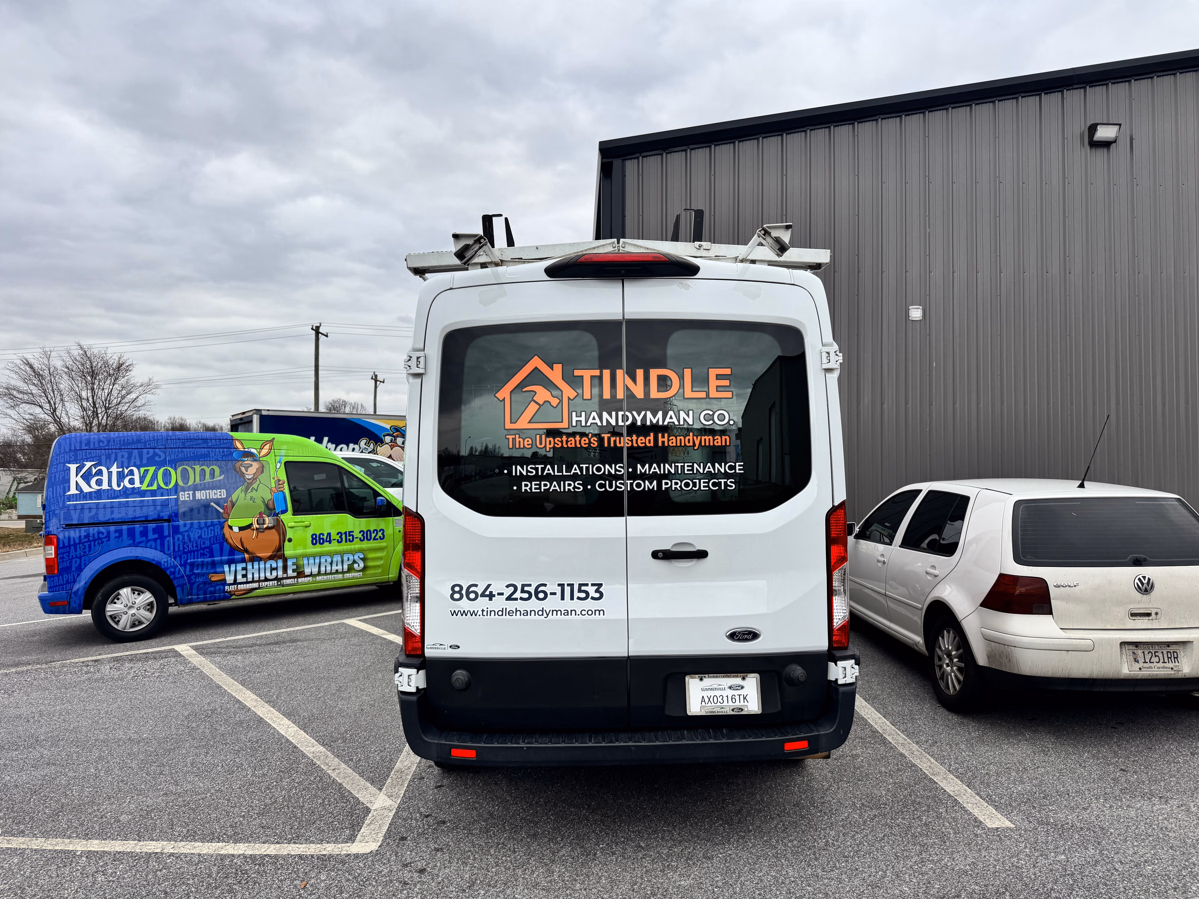 Tindle Handyman Co. vehicle wrap in Piedmont, SC