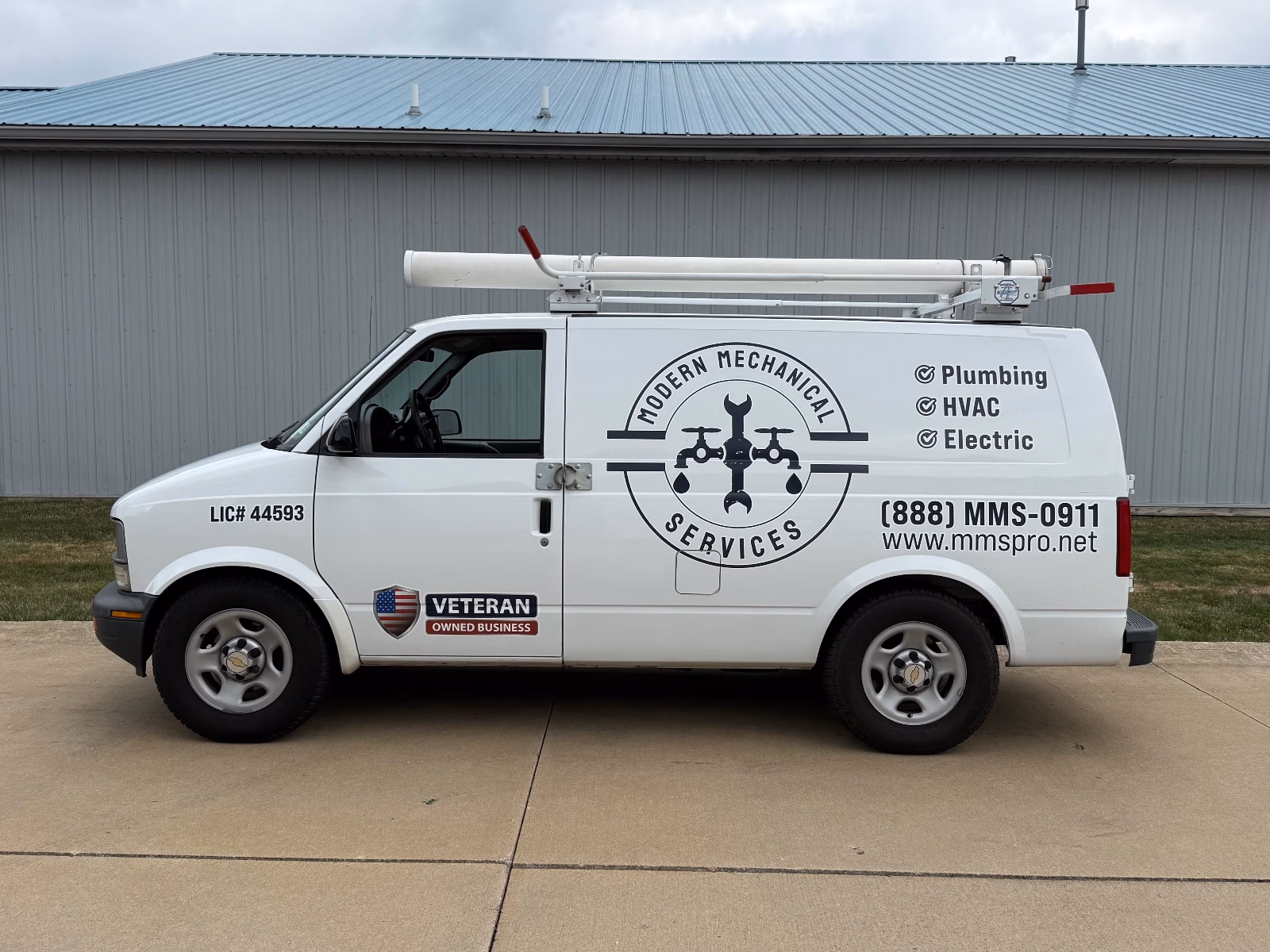 Modern Mechanical Services vehicle wrap in Olmsted Falls, OH