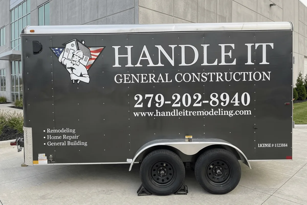 Spot graphics on a trailer in Sacramento, CA