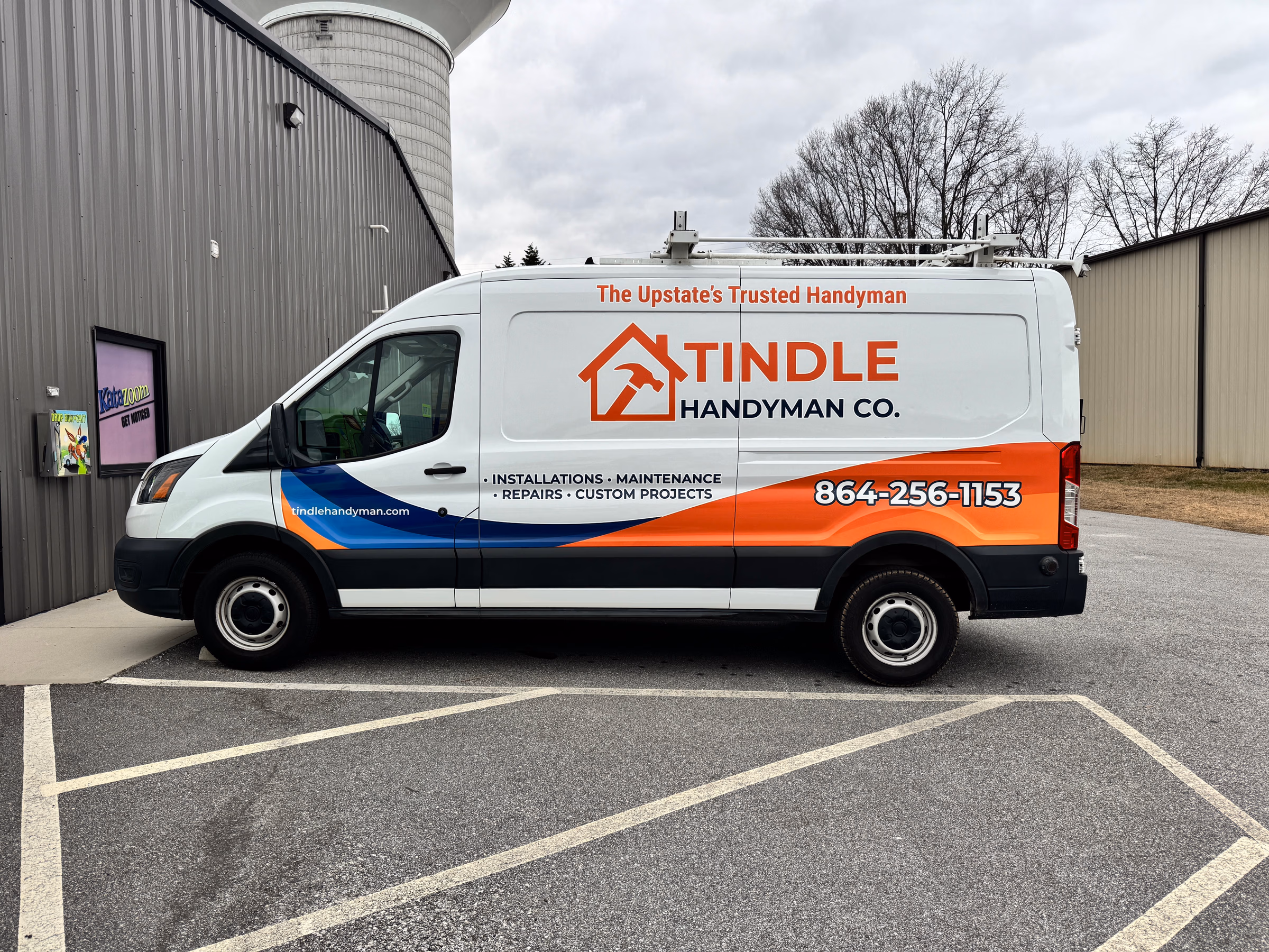 Tindle Handyman Co. vehicle wrap in Piedmont, SC