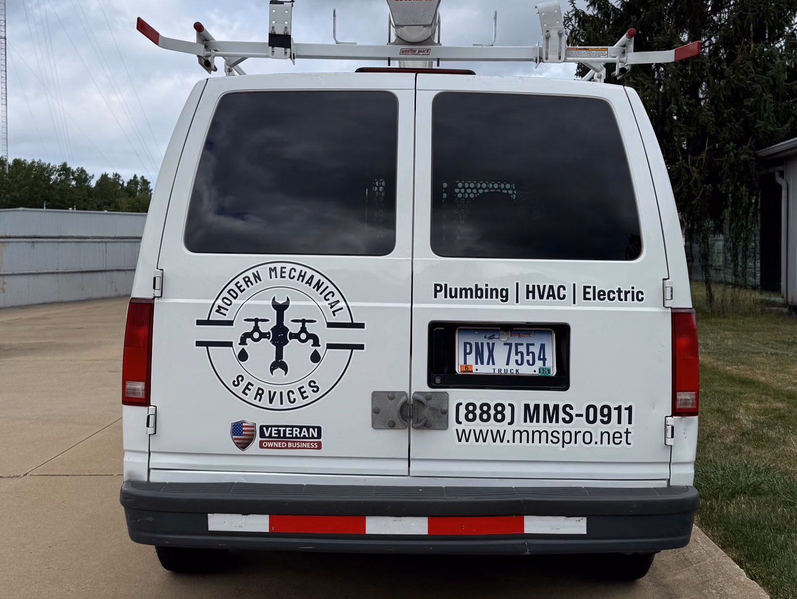Modern Mechanical Services vehicle wrap in Olmsted Falls, OH