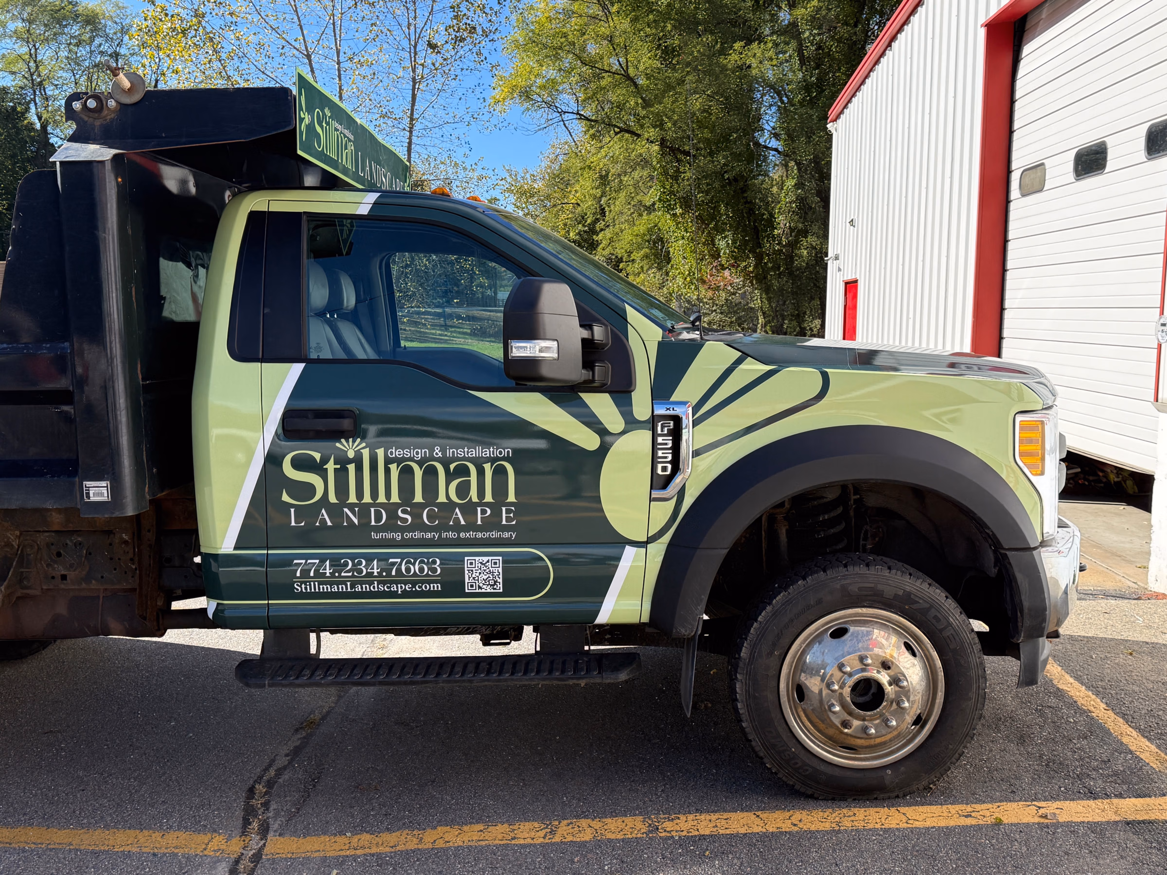 Stillman Landscape vehicle wrap in Sterling, MA