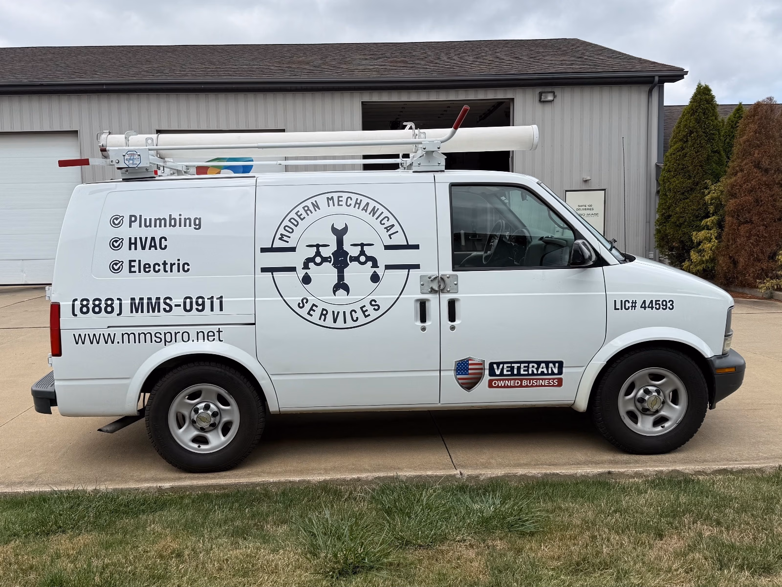 Modern Mechanical Services vehicle wrap in Olmsted Falls, OH