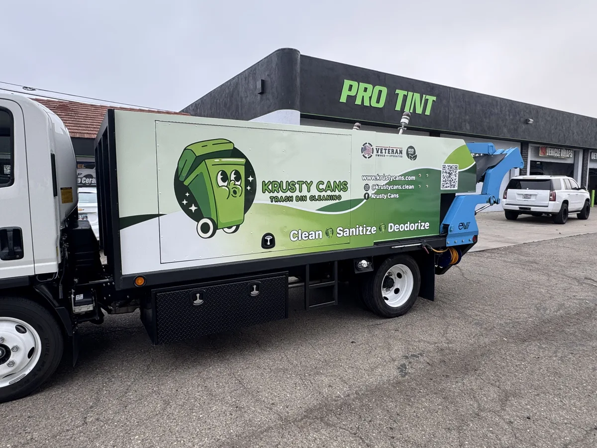 Partial wrap on an Isuzu N-Series in Lompoc, CA