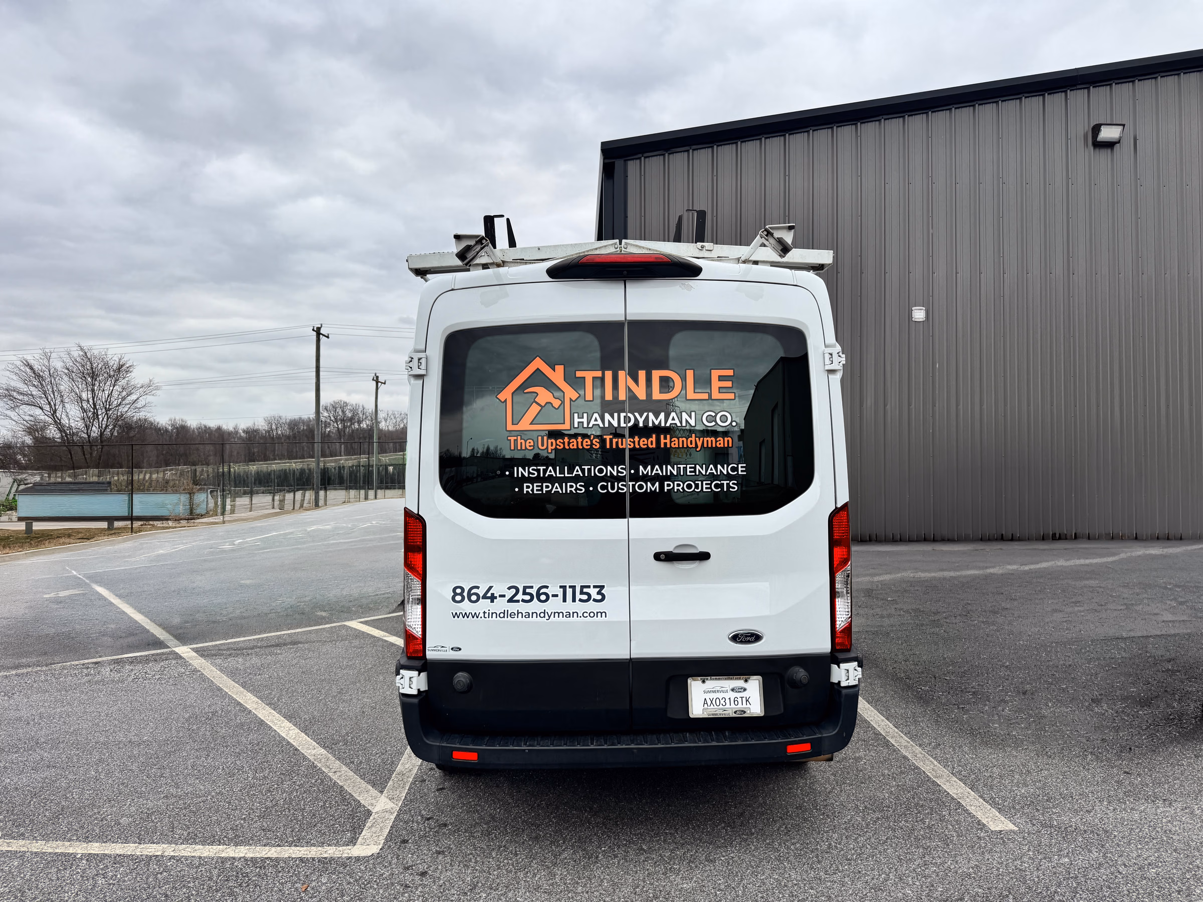 Tindle Handyman Co. vehicle wrap in Piedmont, SC