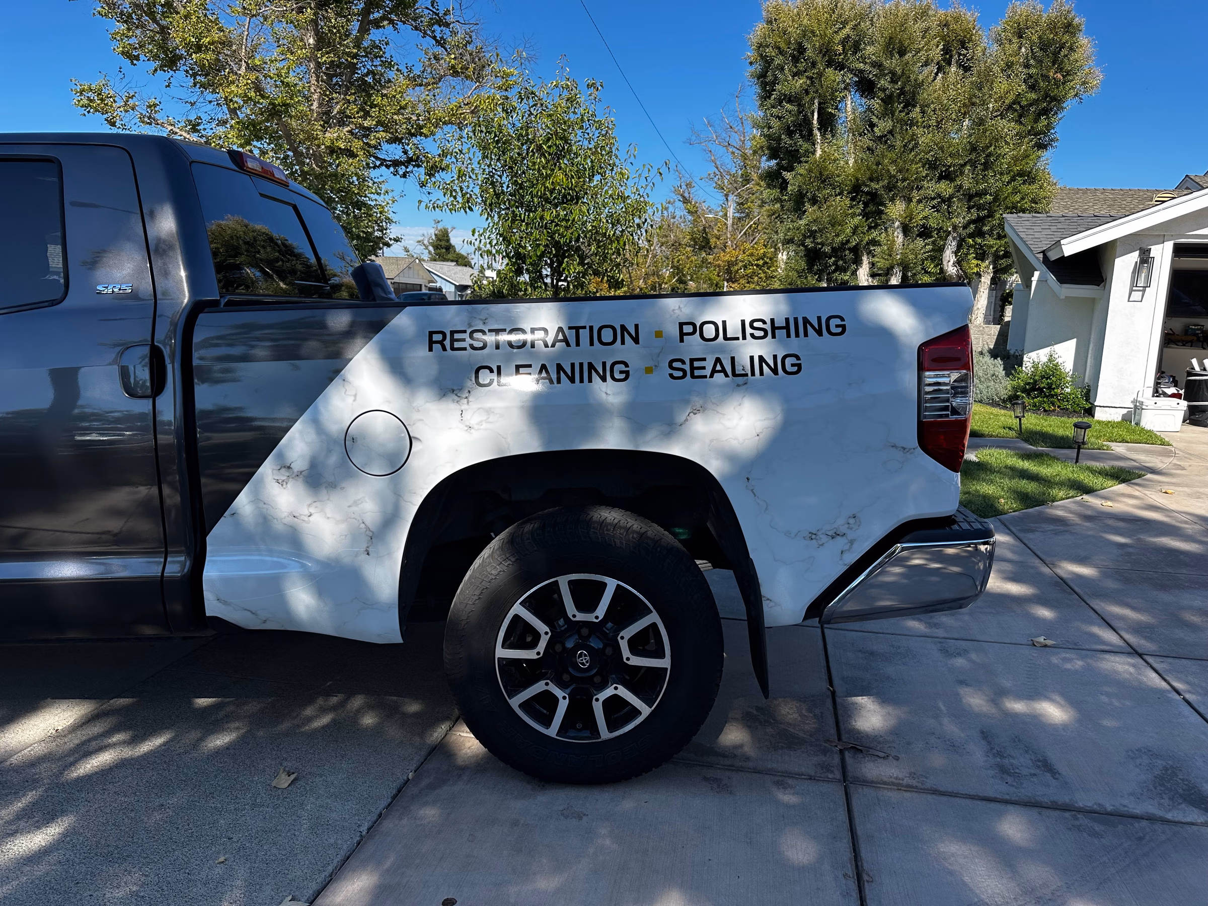 MGC Stone & Concrete Restoration Co. vehicle wrap in San Diego, CA