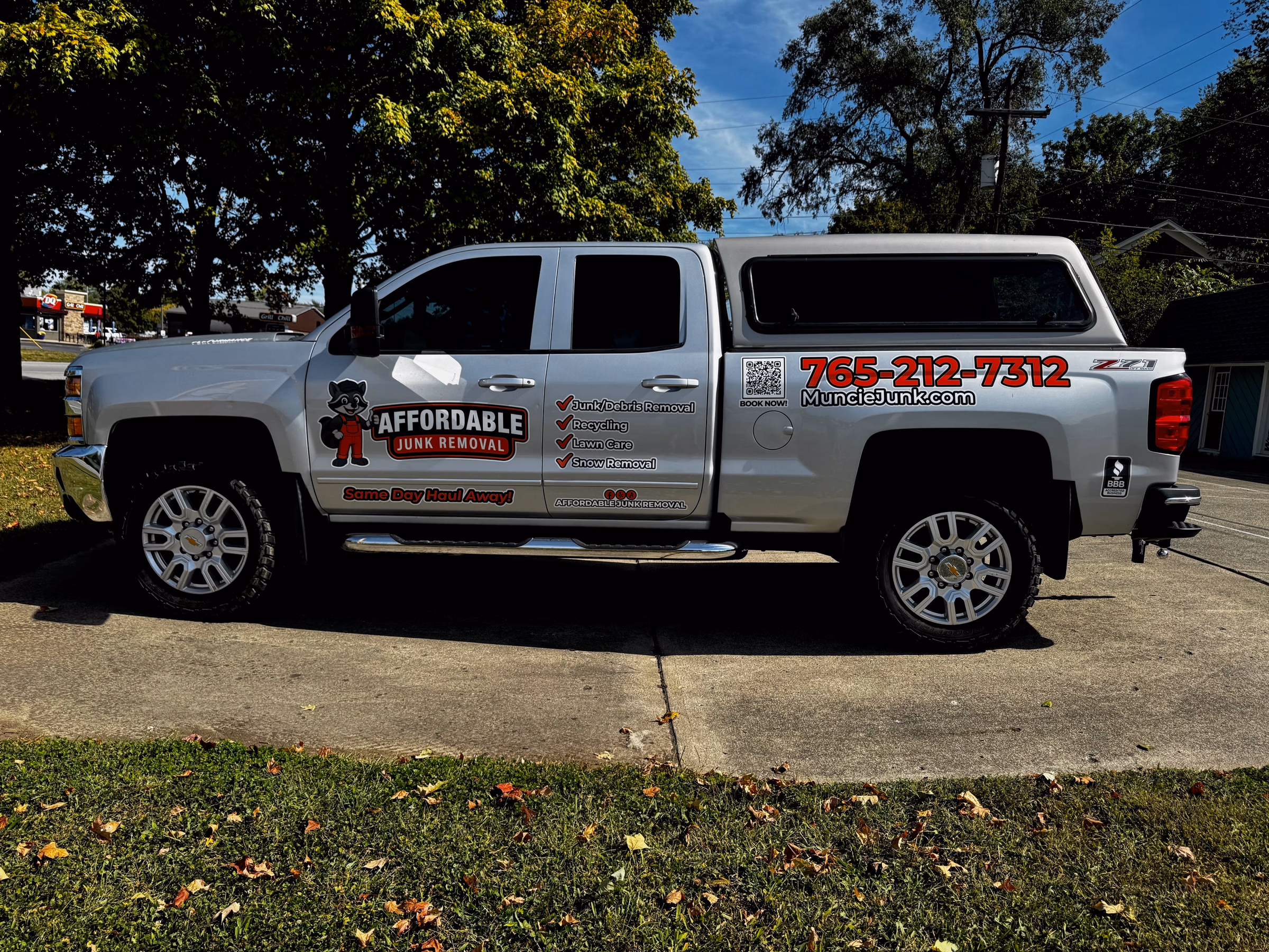 Affordable Junk Removal vehicle wrap in Muncie, IN