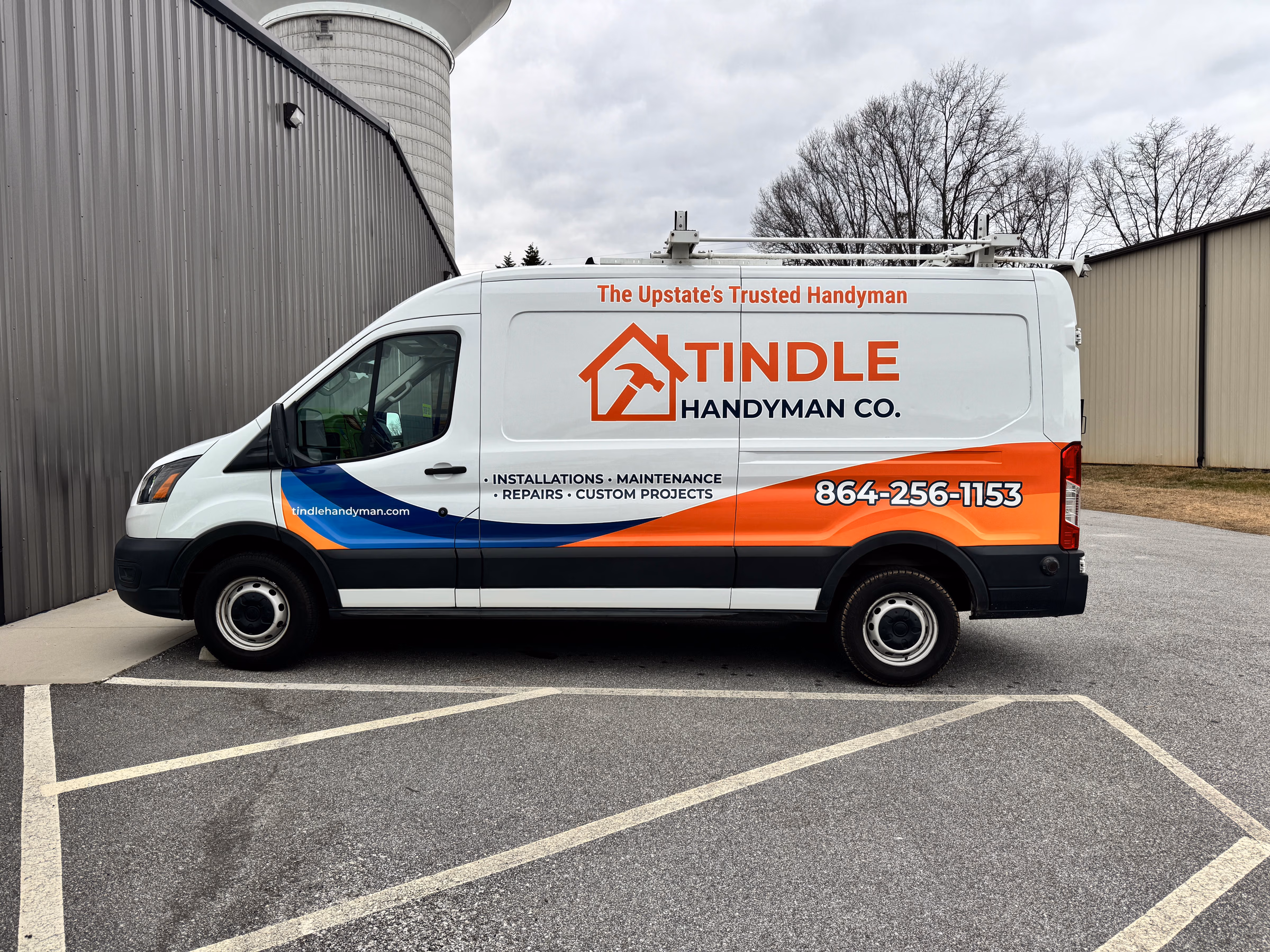 Tindle Handyman Co. vehicle wrap in Piedmont, SC
