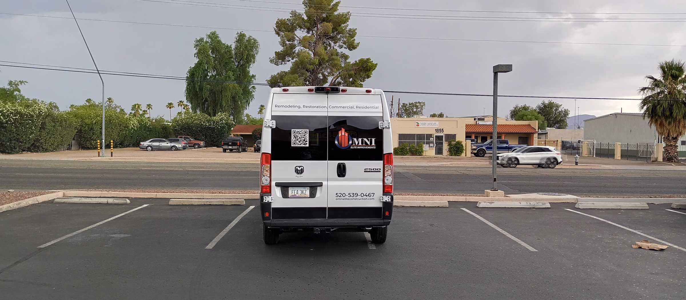 OmniElite Construction vehicle wrap in Tucson, AZ