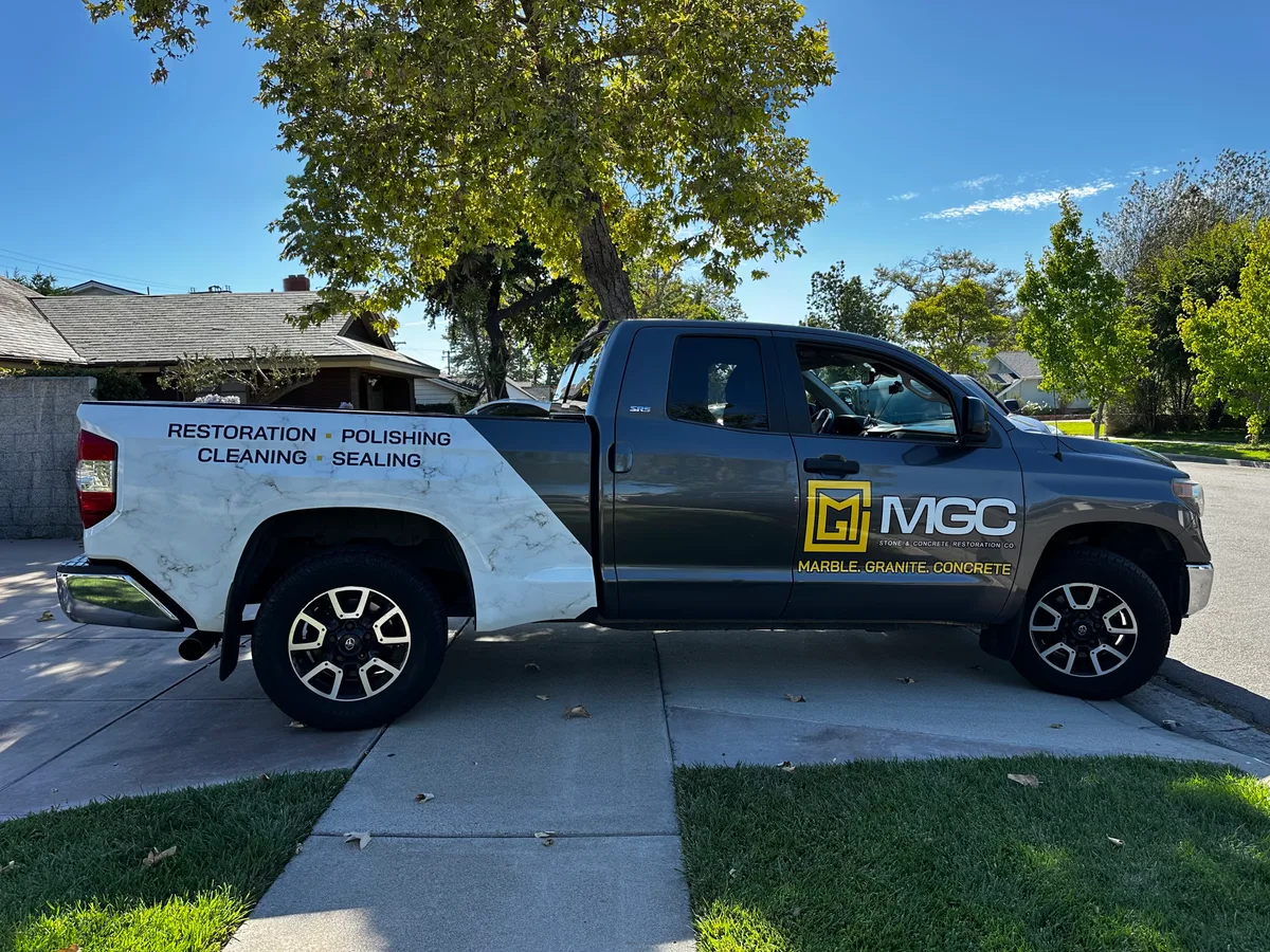 Partial wrap on a Toyota Tundra truck in San Diego, CA