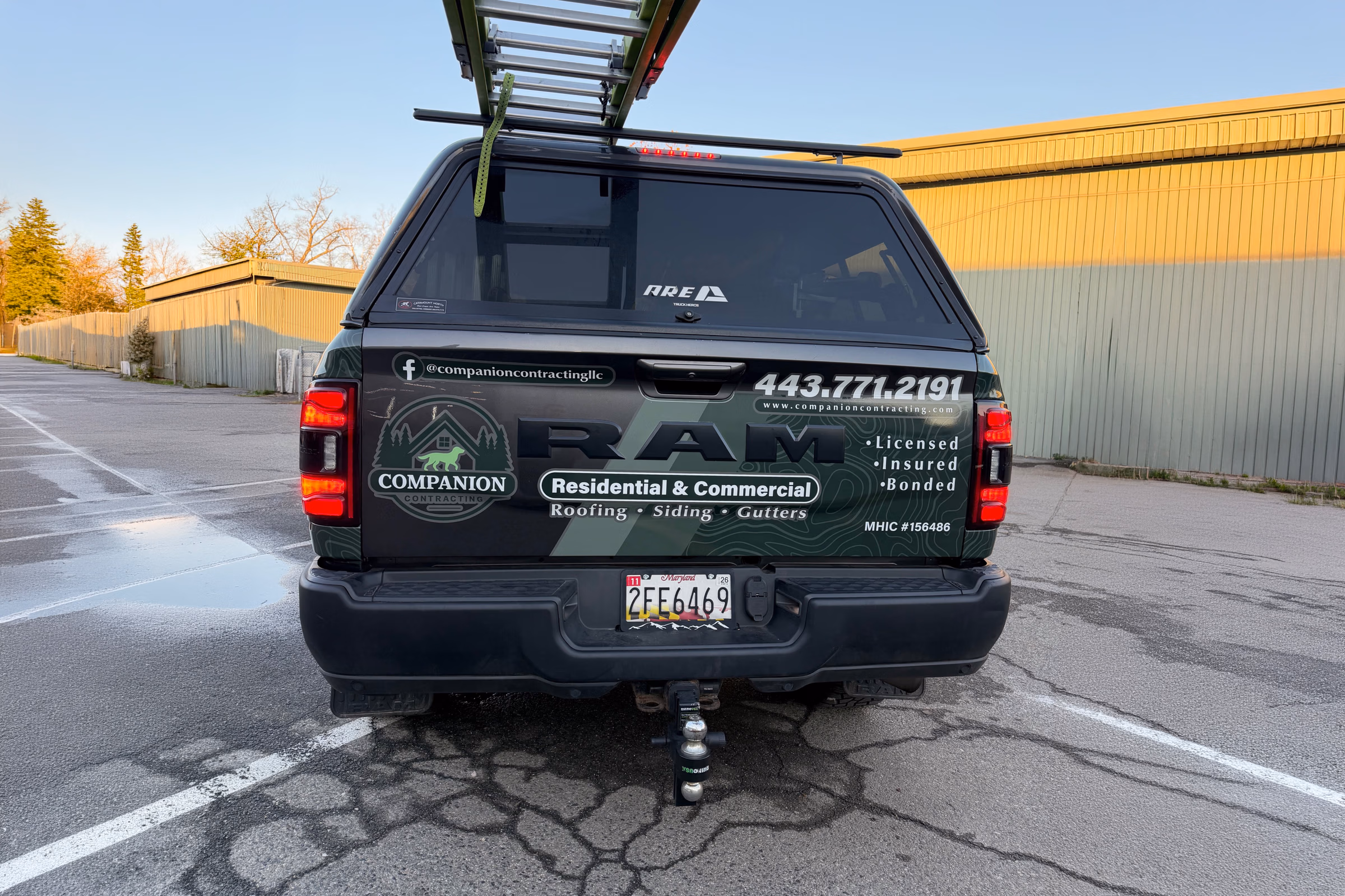 Companion Contracting vehicle wrap in Prince Frederick, MD