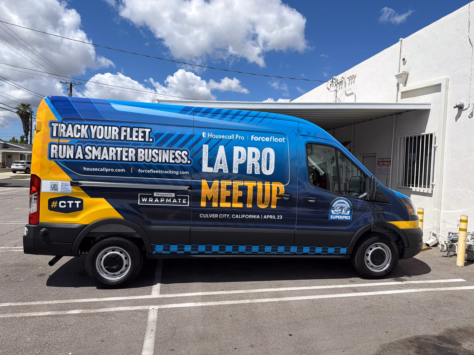 Housecall Pro / Forcefleet / SUPERPRO vehicle wrap in Los Angeles, CA