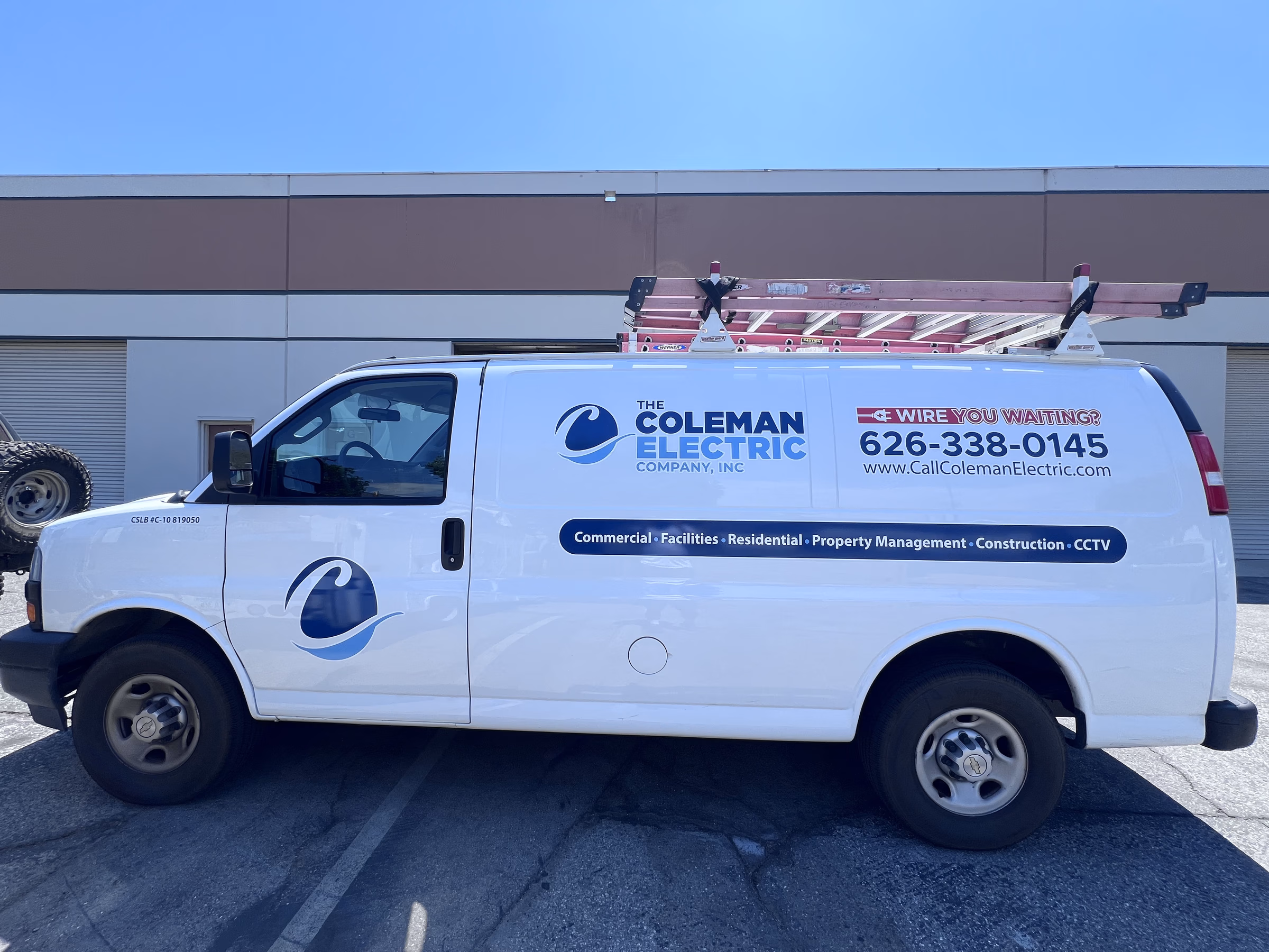 The Coleman Electric Company, Inc. vehicle wrap in San Gabriel Valley, CA