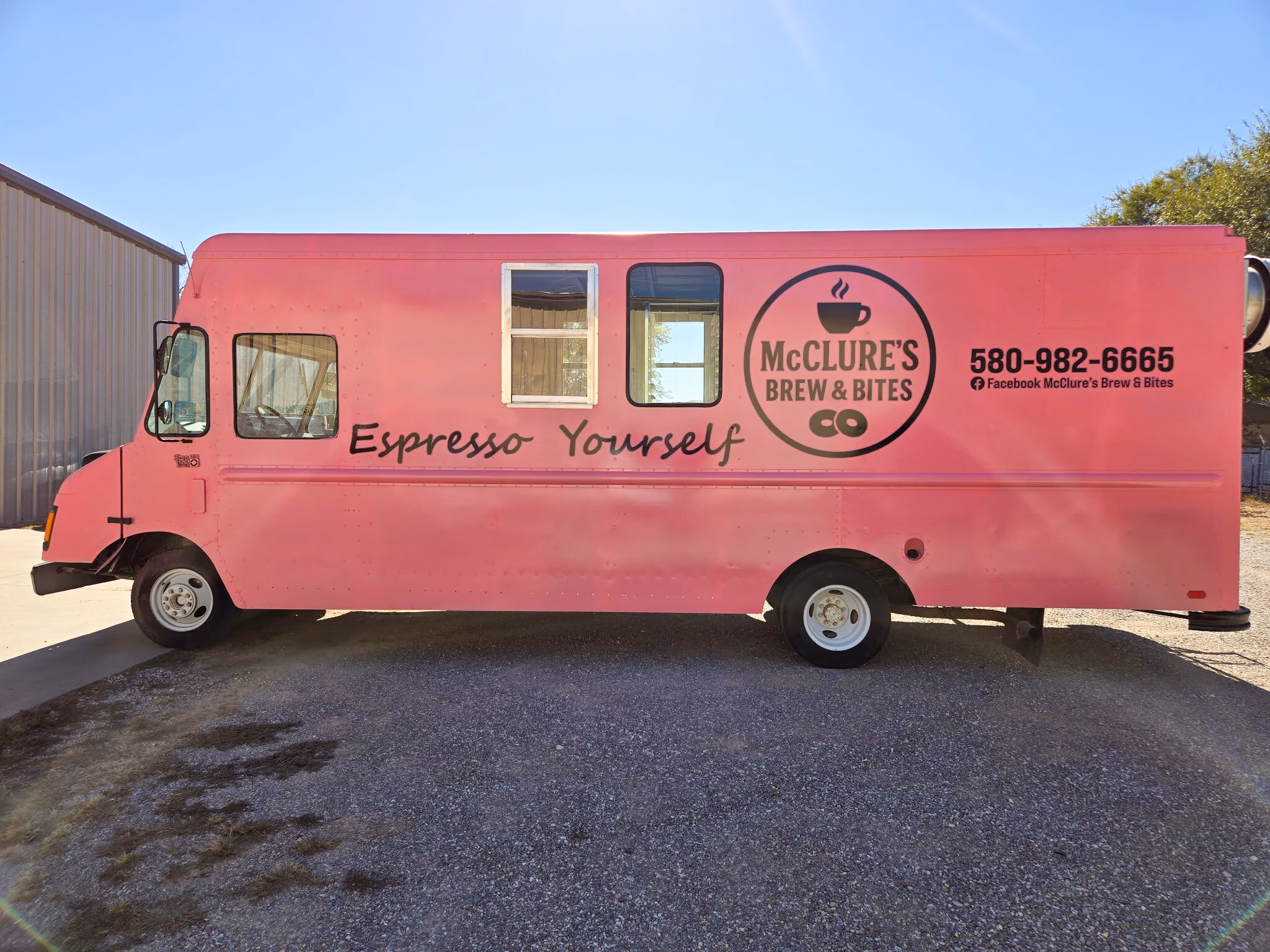 McClure's Brew & Bites vehicle wrap in Ada, OK